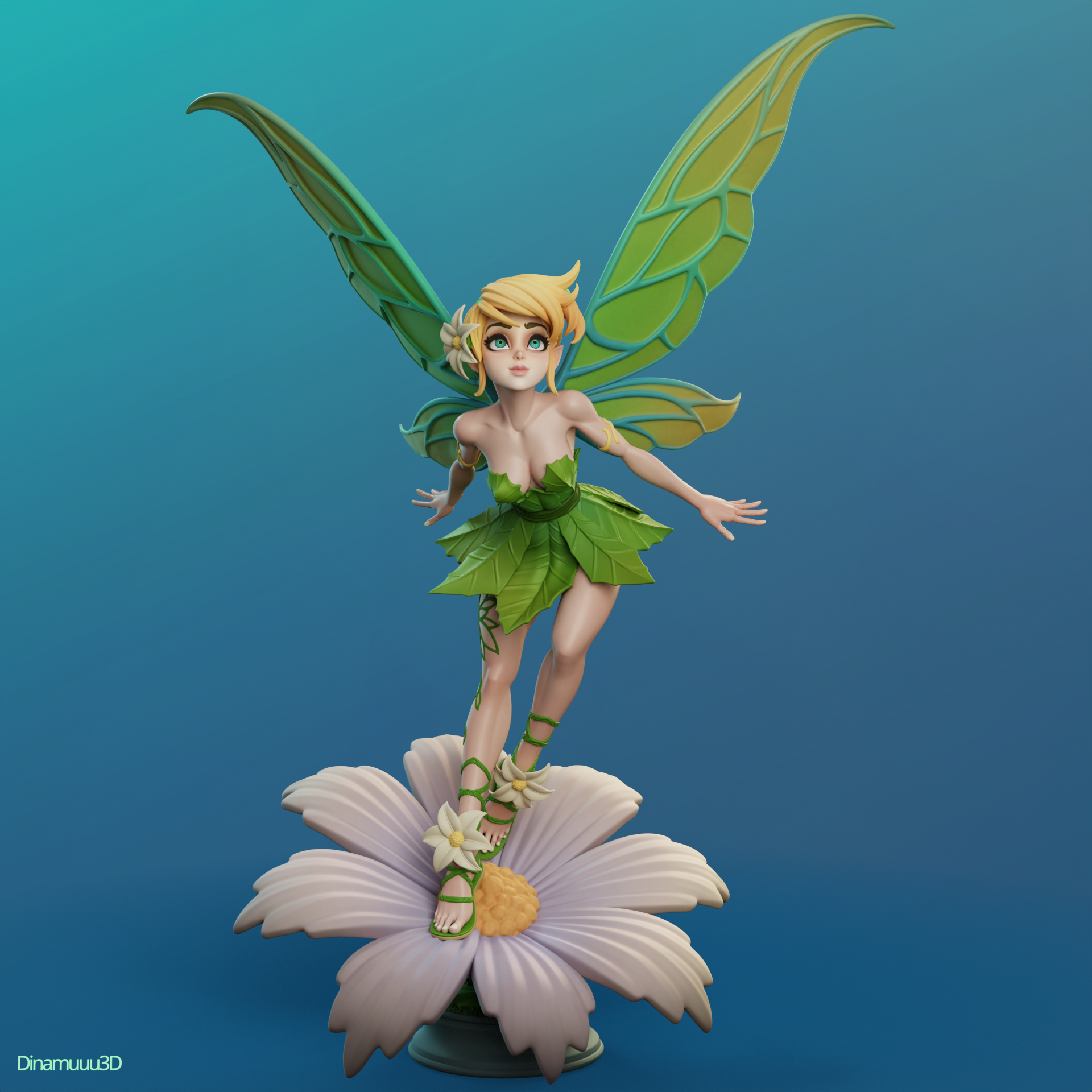 The Fairy Sparkle | Maximum Detailed 12K 3D printed figure