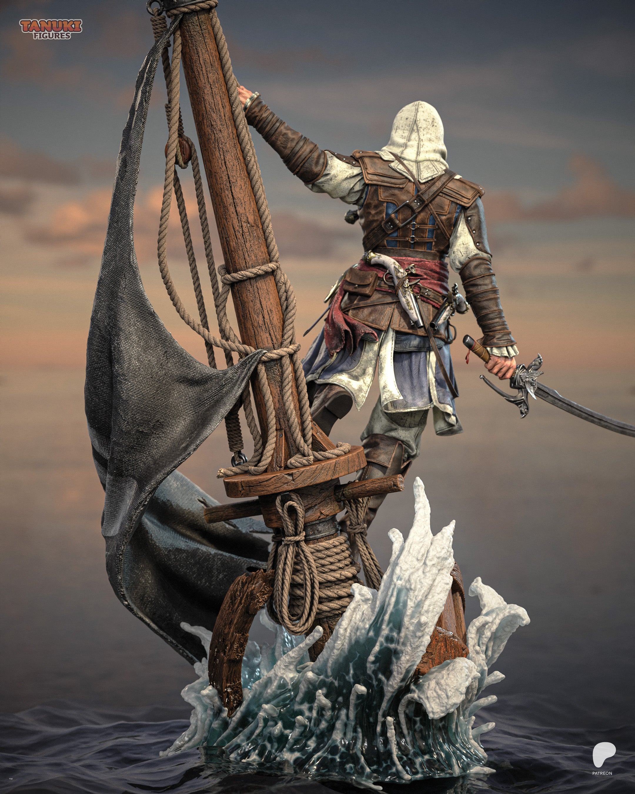 Edward Kenway Statue