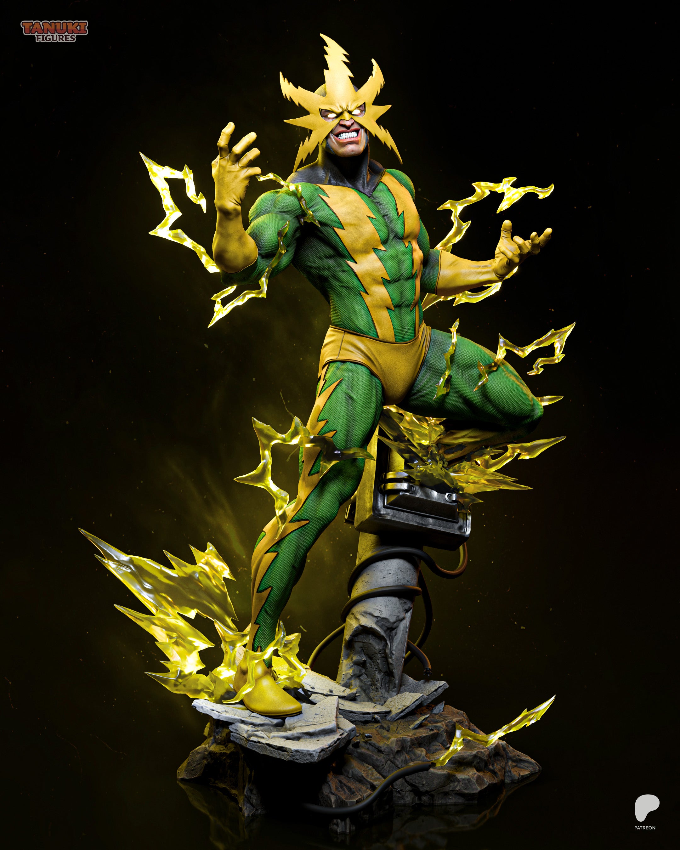 The Living Lightning | Maximum Detailed 12K 3D printed figure