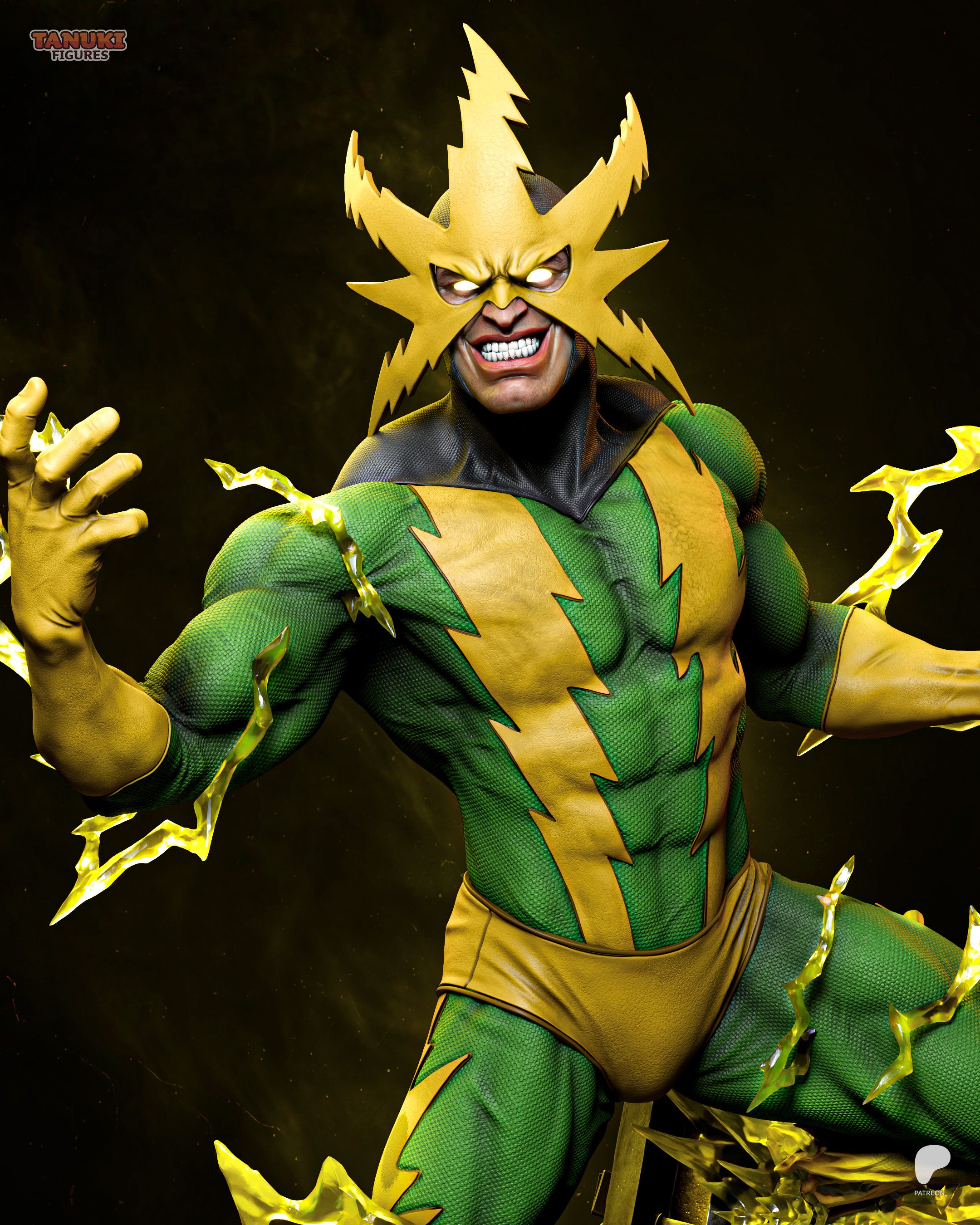 The Living Lightning | Maximum Detailed 12K 3D printed figure