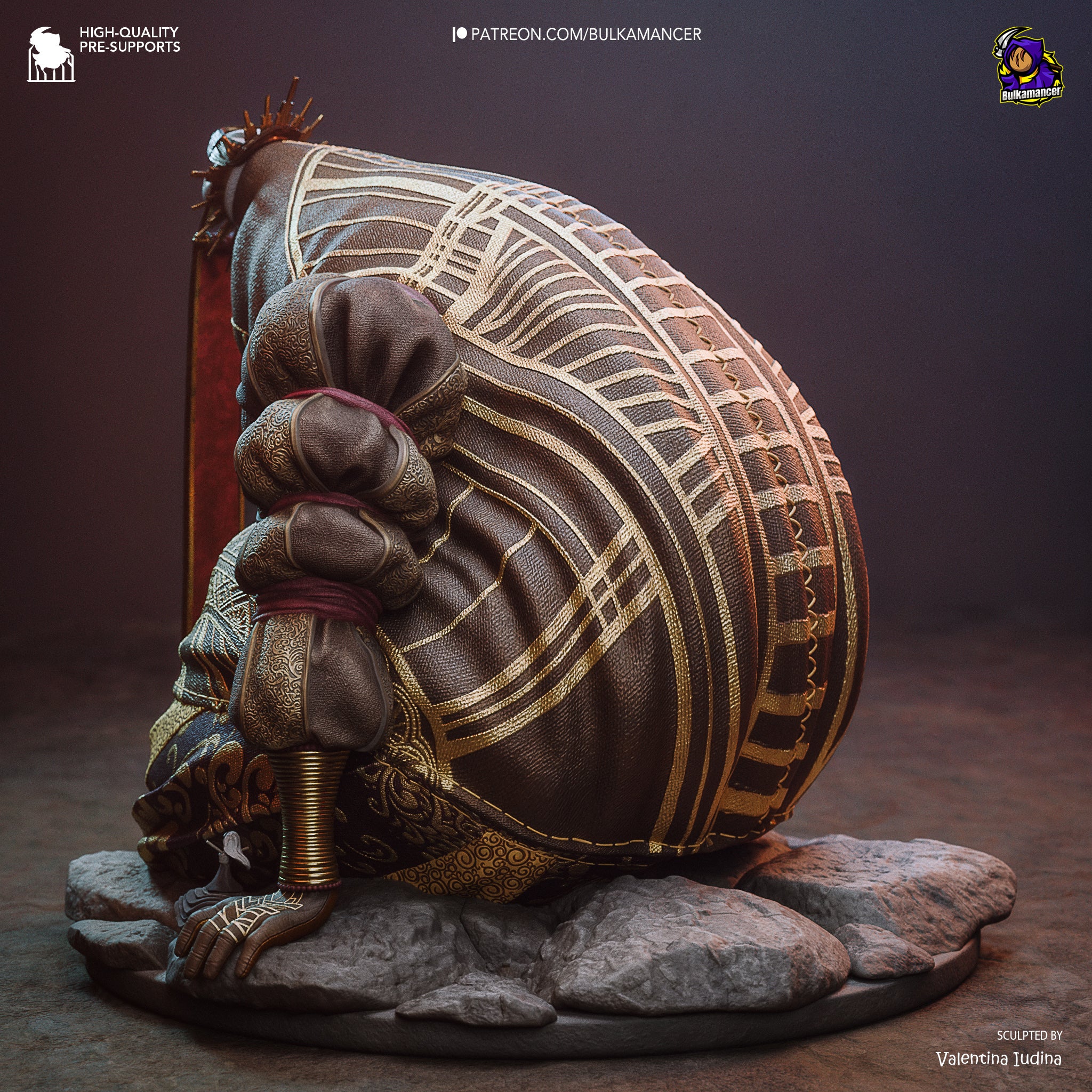 The Veiled Resolve | Maximum Detailed 12K 3D printed figure