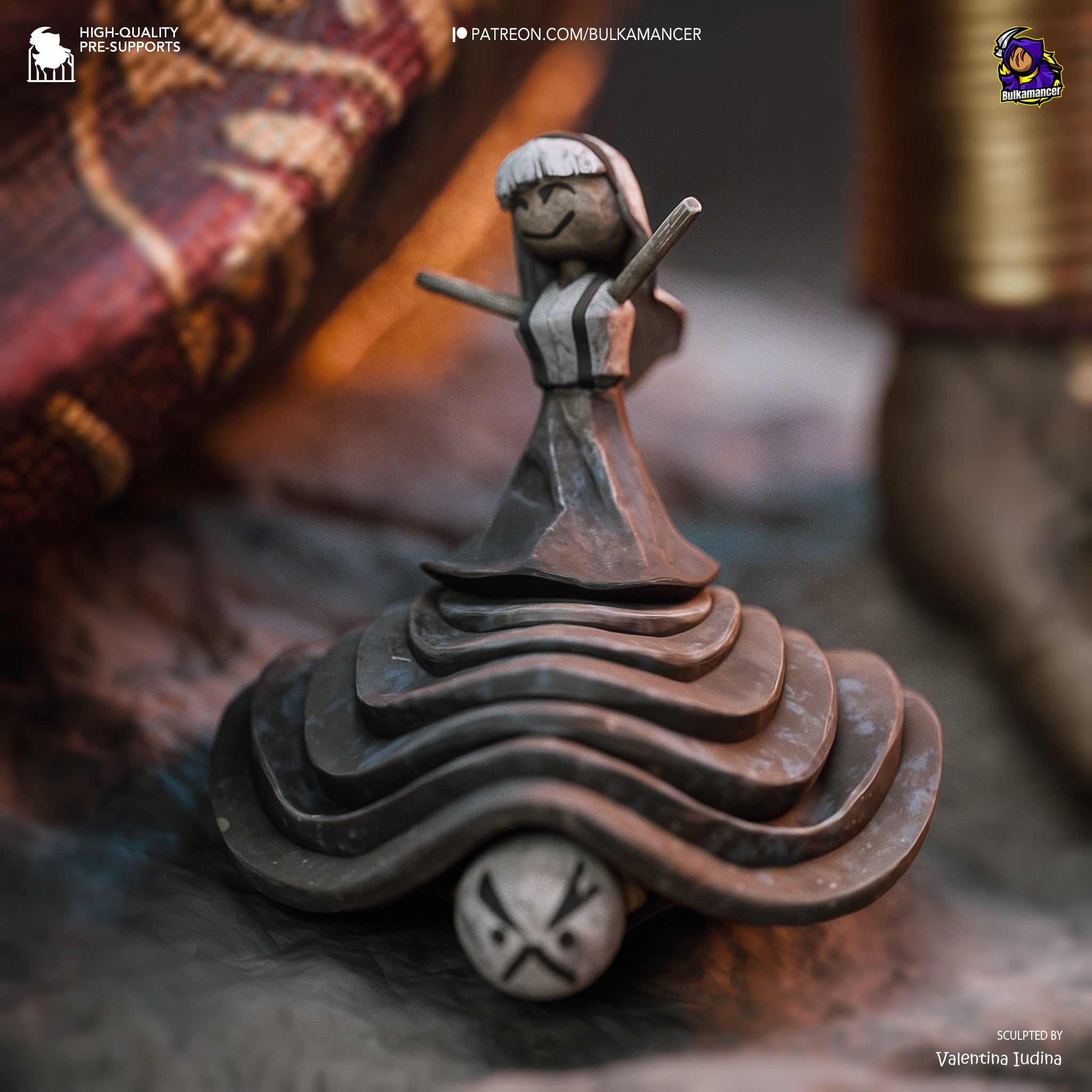 The Veiled Resolve | Maximum Detailed 12K 3D printed figure