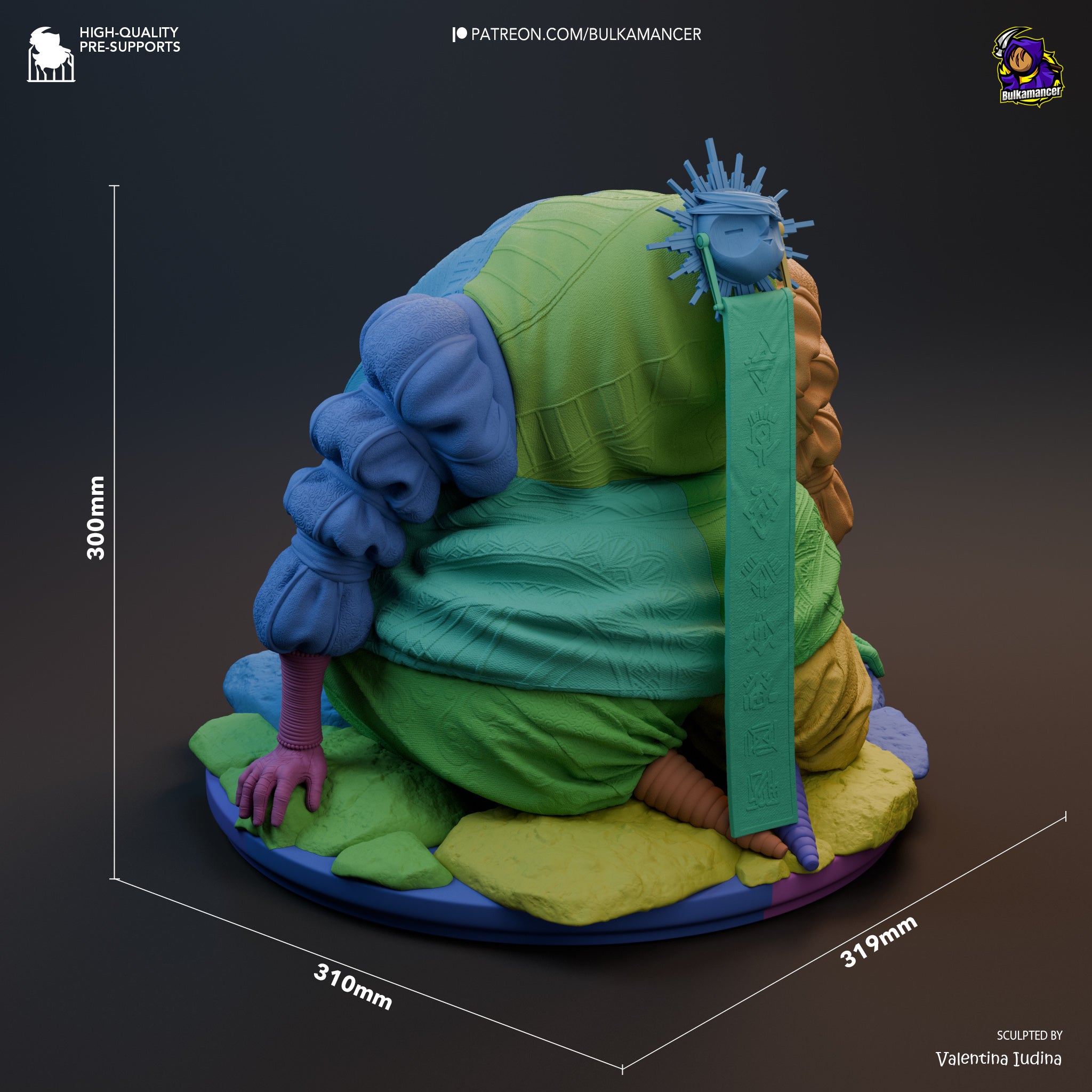 The Veiled Resolve | Maximum Detailed 12K 3D printed figure