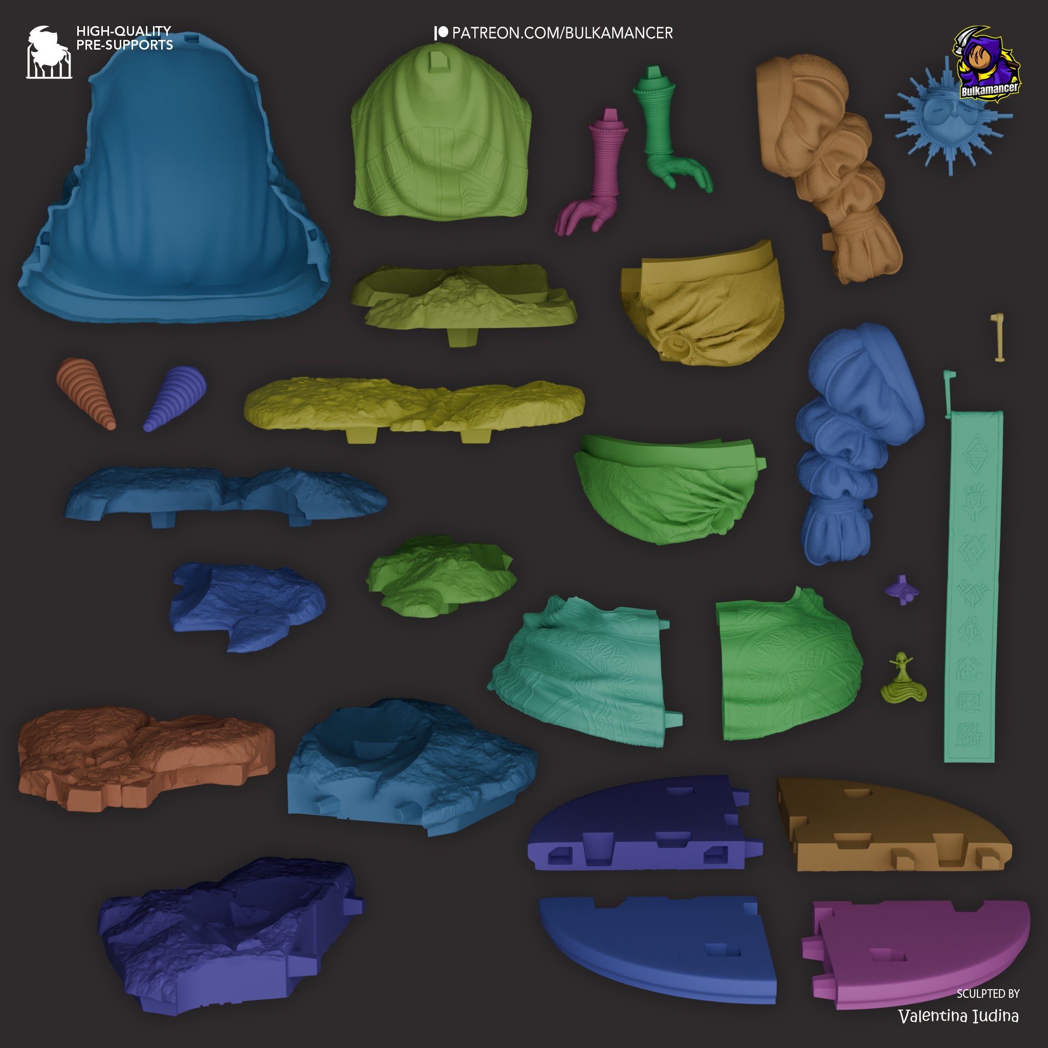 The Veiled Resolve | Maximum Detailed 12K 3D printed figure