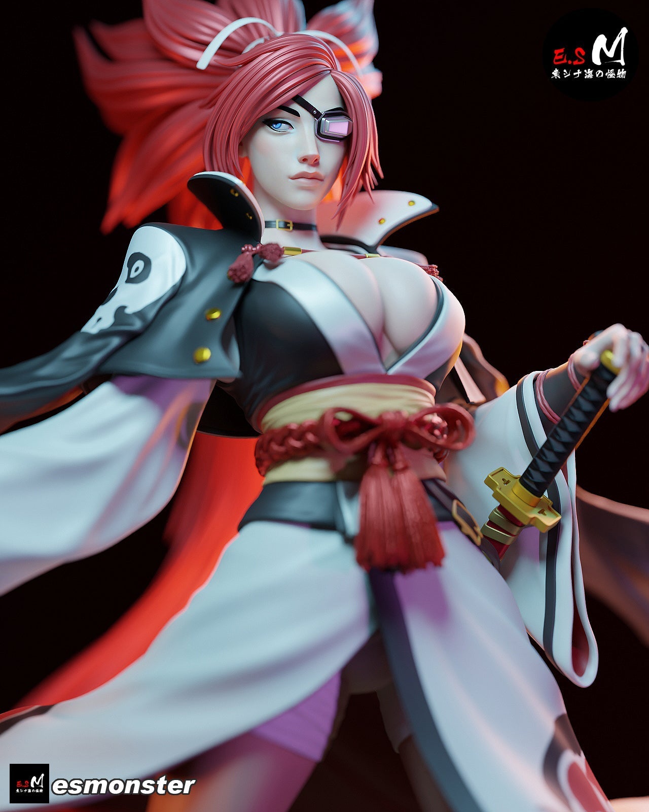 One-Eyed Samurai Statue