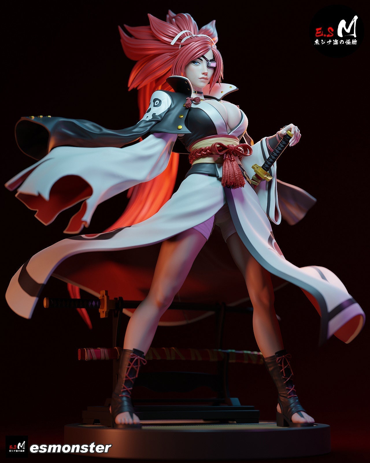 One-Eyed Samurai Statue