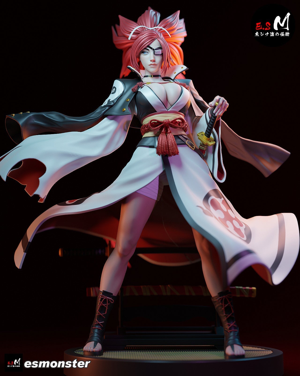 One-Eyed Samurai Statue