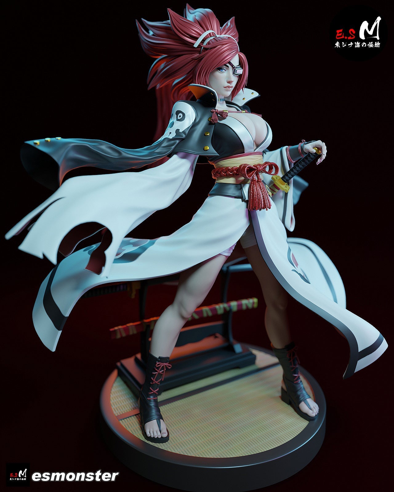 One-Eyed Samurai Statue