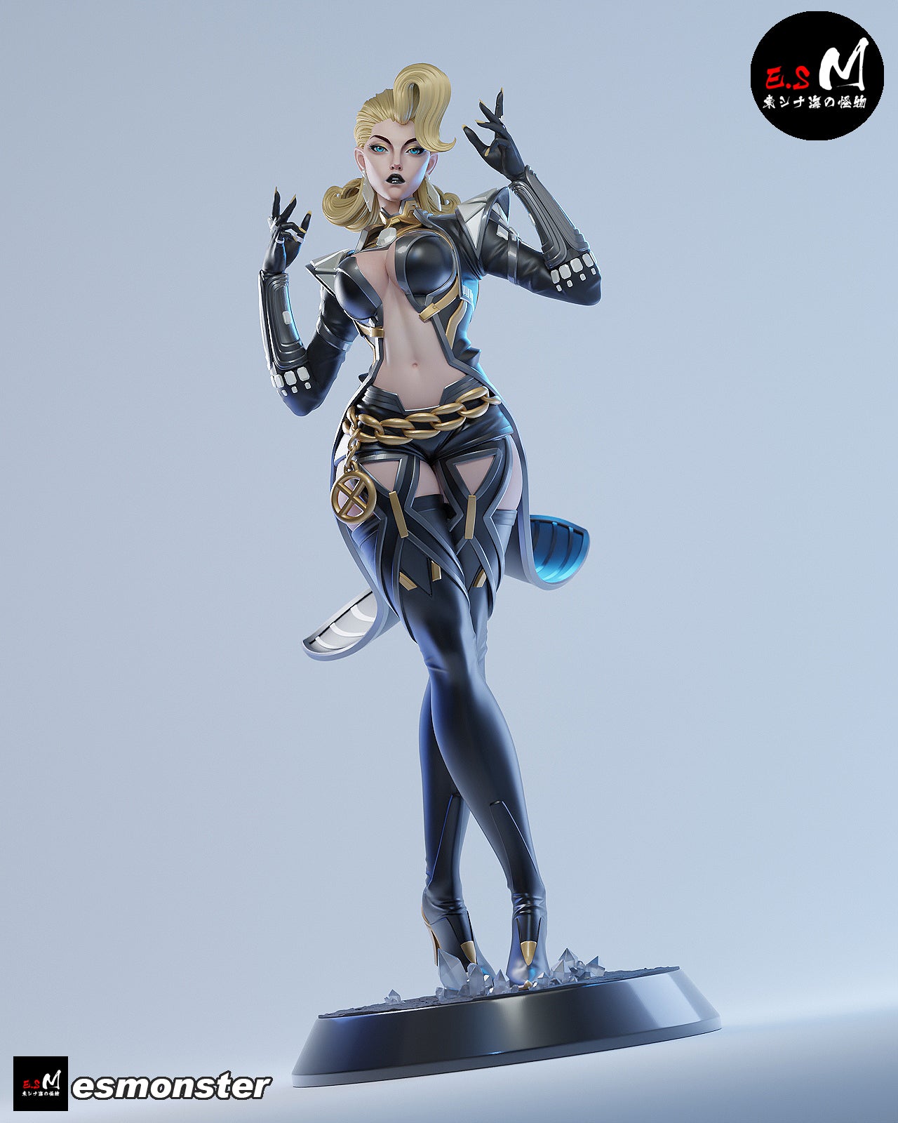 The Diamond Queen | Maximum Detailed 12K 3D printed figure