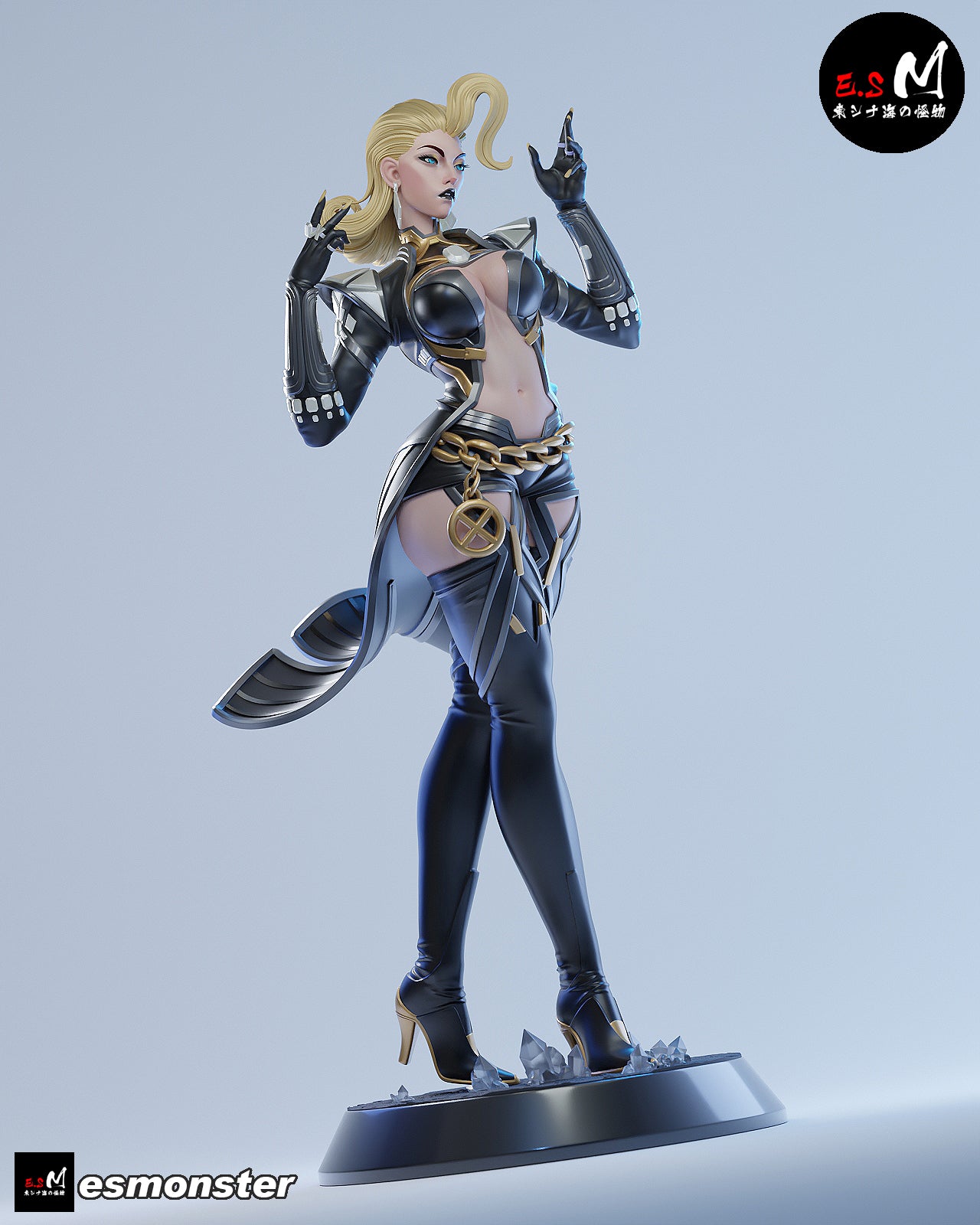 The Diamond Queen | Maximum Detailed 12K 3D printed figure
