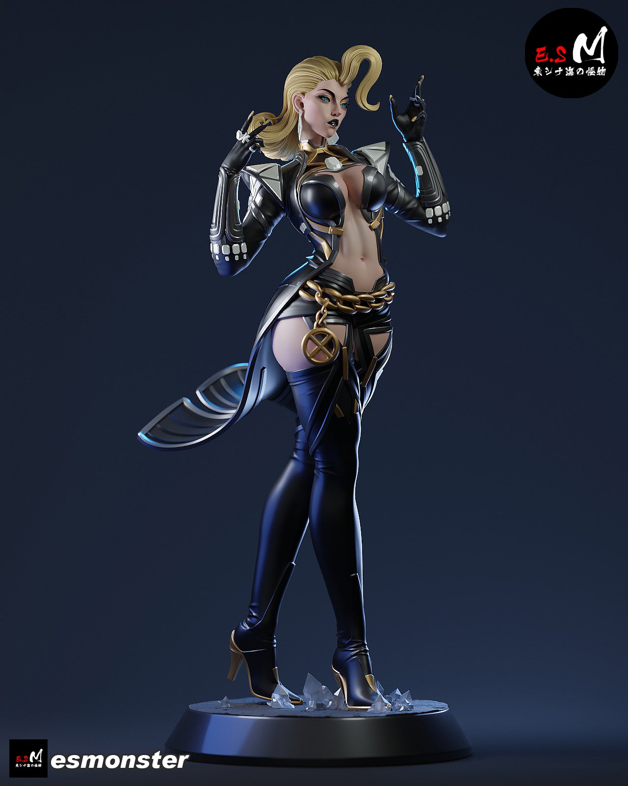 The Diamond Queen | Maximum Detailed 12K 3D printed figure