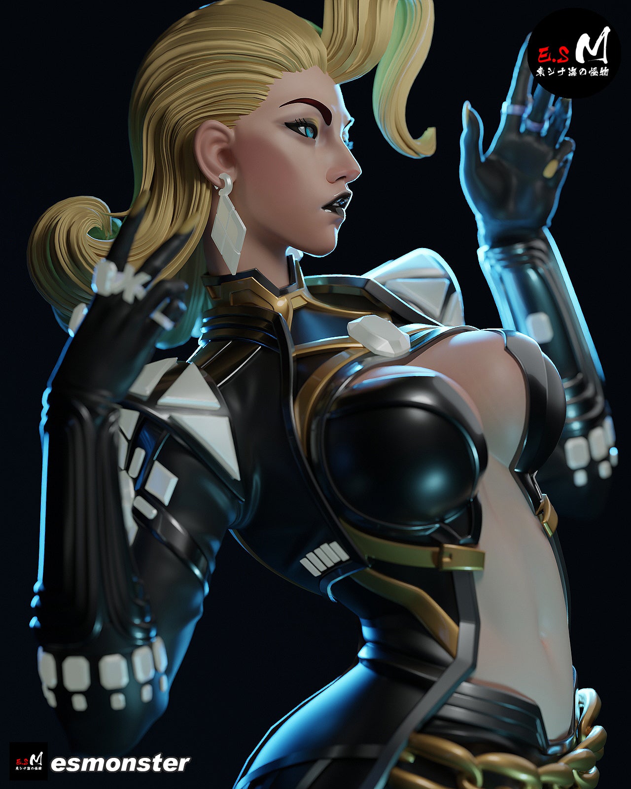 The Diamond Queen | Maximum Detailed 12K 3D printed figure