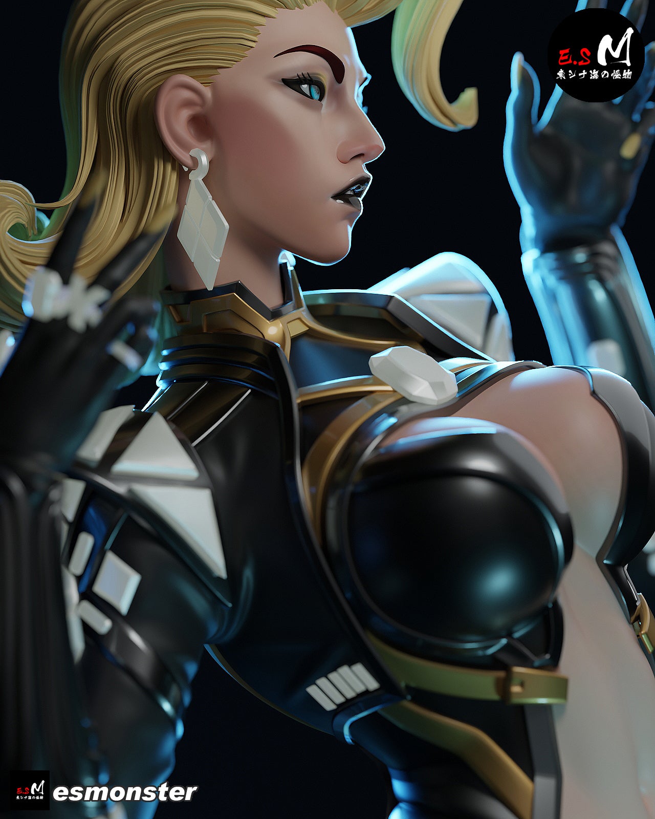 The Diamond Queen | Maximum Detailed 12K 3D printed figure