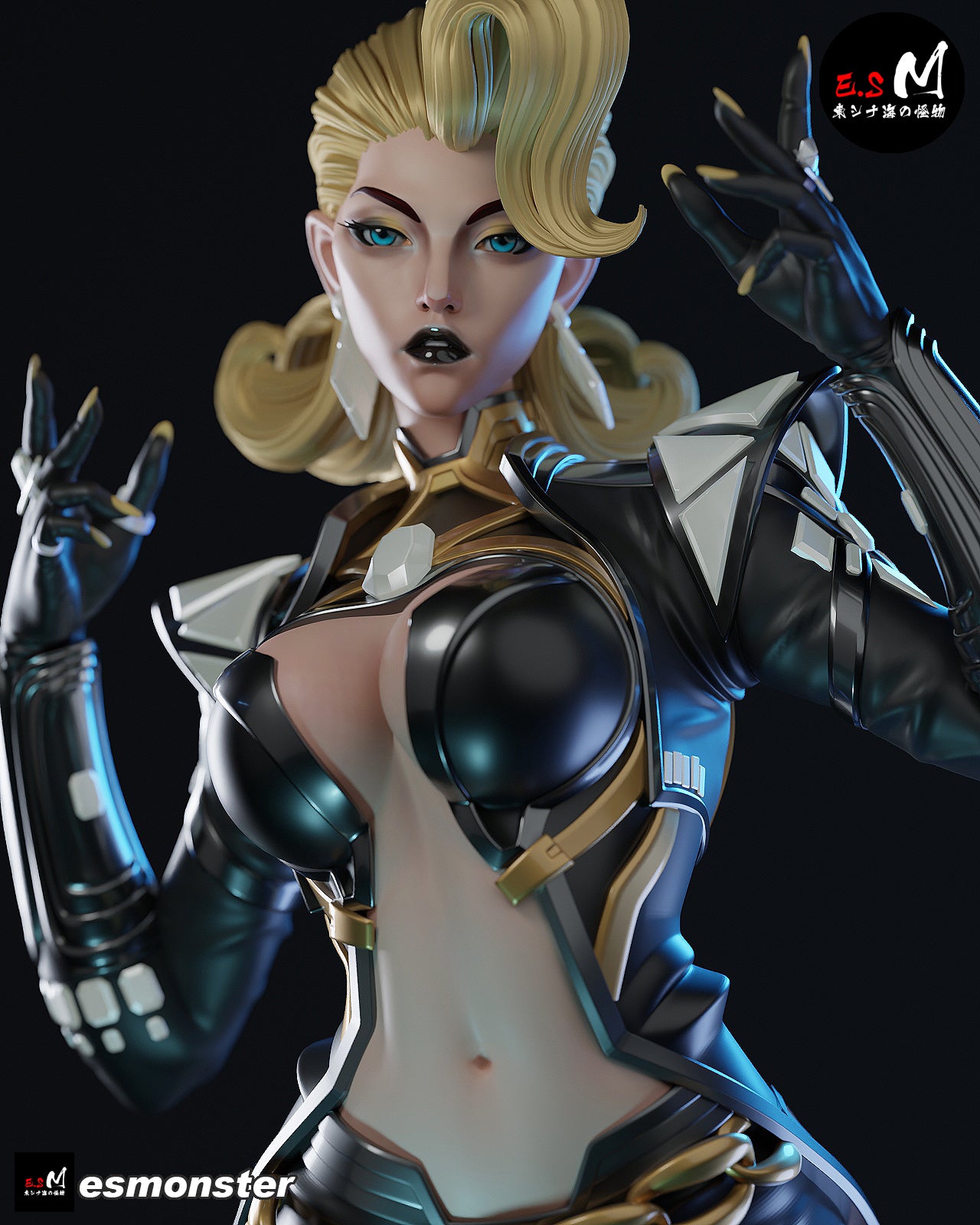 The Diamond Queen | Maximum Detailed 12K 3D printed figure