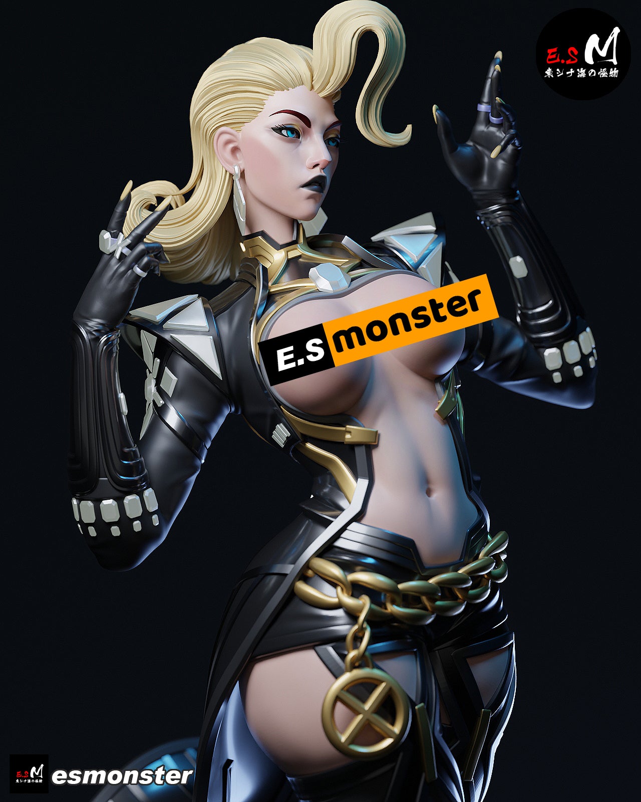 The Diamond Queen | Maximum Detailed 12K 3D printed figure