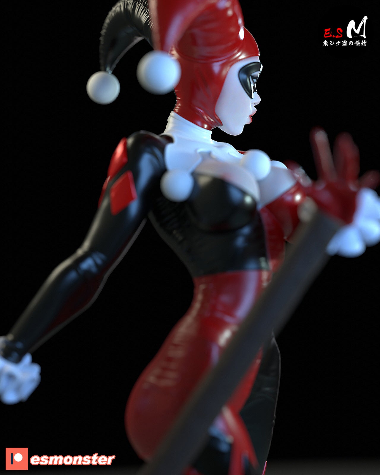 The Clown Princess | Maximum Detailed 12K 3D printed figure