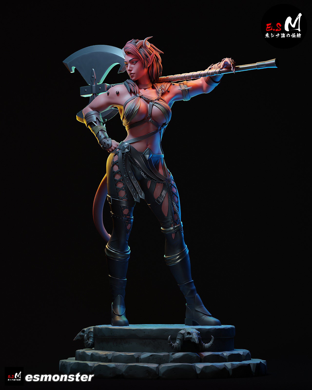 Red Devil Karlach | Maximum Detailed 12K 3D printed figure