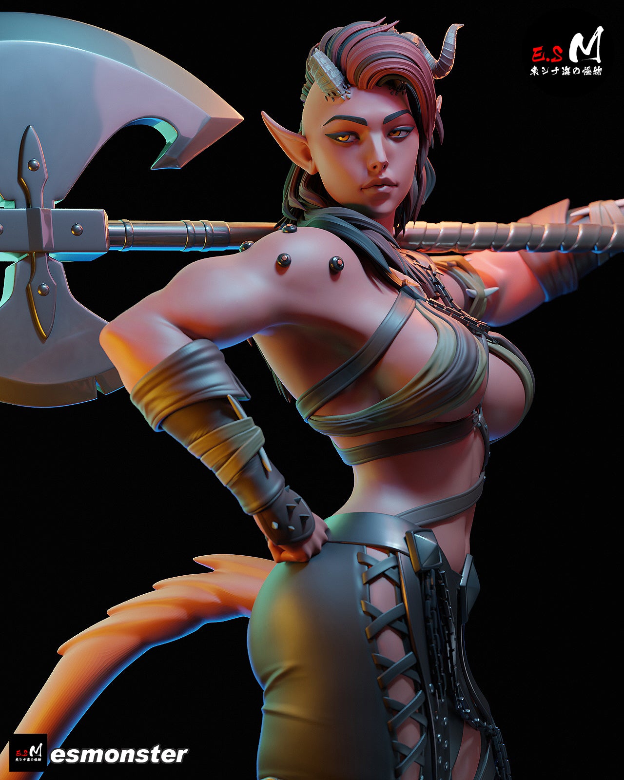 Red Devil Karlach | Maximum Detailed 12K 3D printed figure