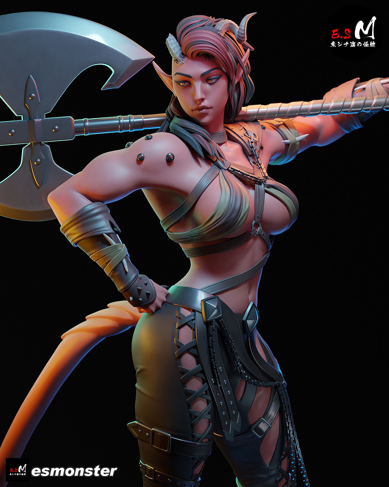 Red Devil Karlach | Maximum Detailed 12K 3D printed figure