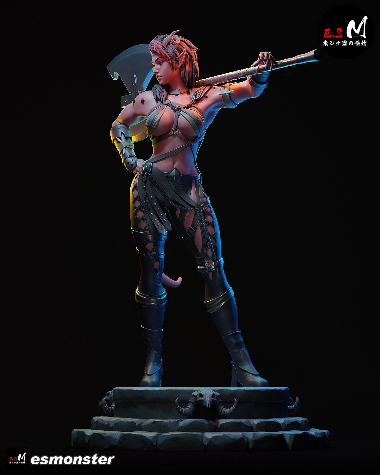 Red Devil Karlach | Maximum Detailed 12K 3D printed figure