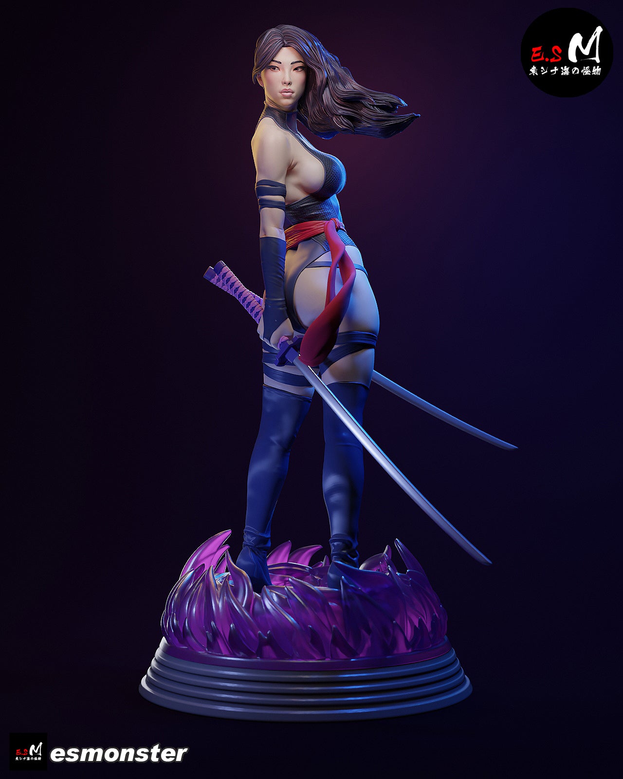 The Psychic Assassin | Maximum Detailed 12K 3D printed figure
