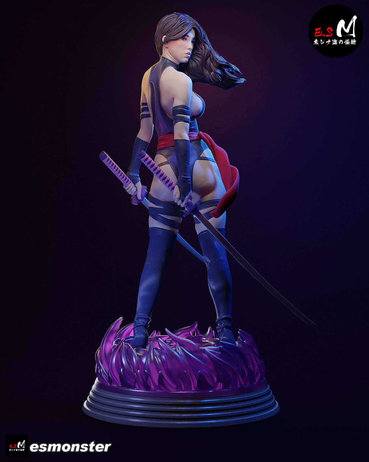The Psychic Assassin | Maximum Detailed 12K 3D printed figure