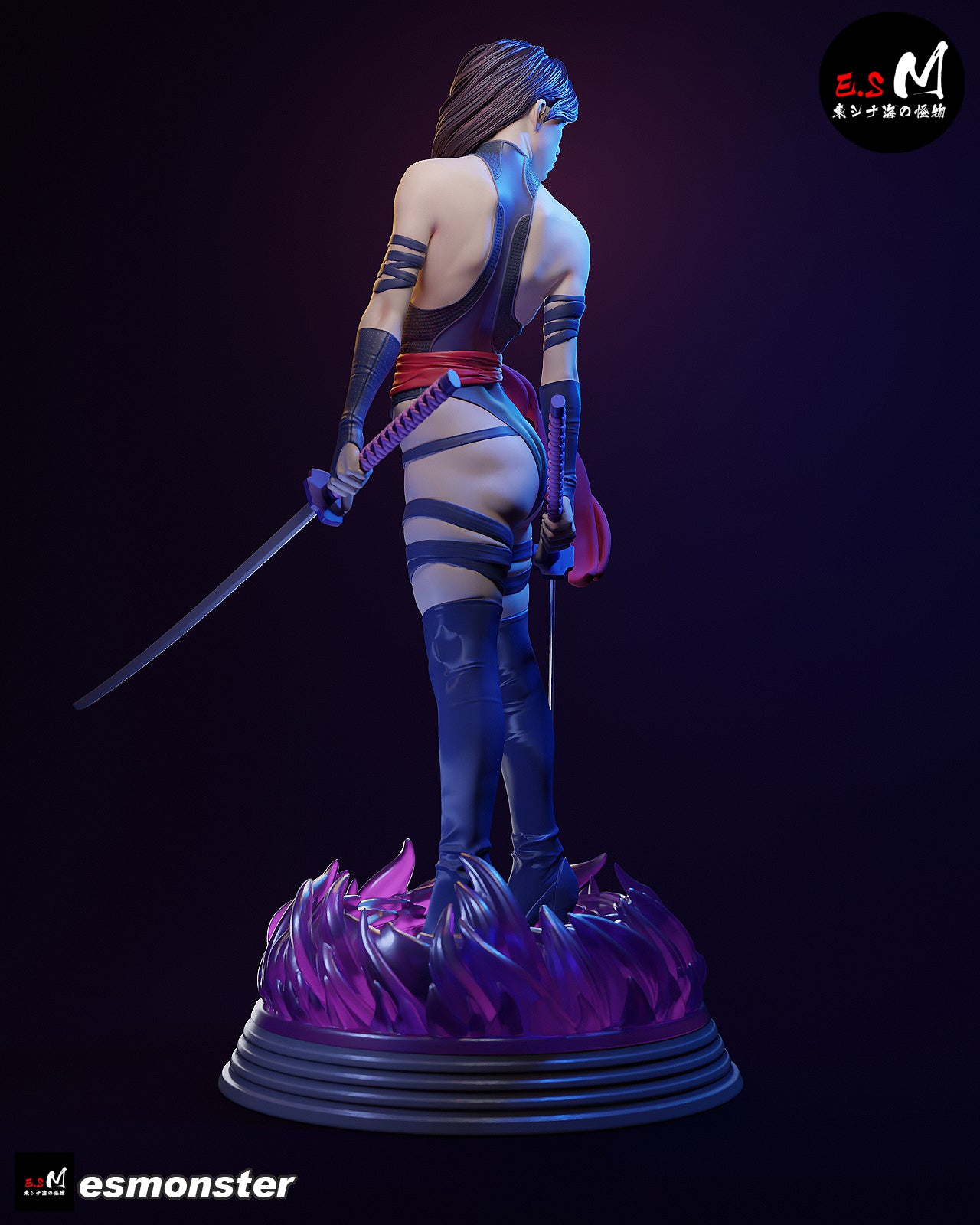 The Psychic Assassin | Maximum Detailed 12K 3D printed figure