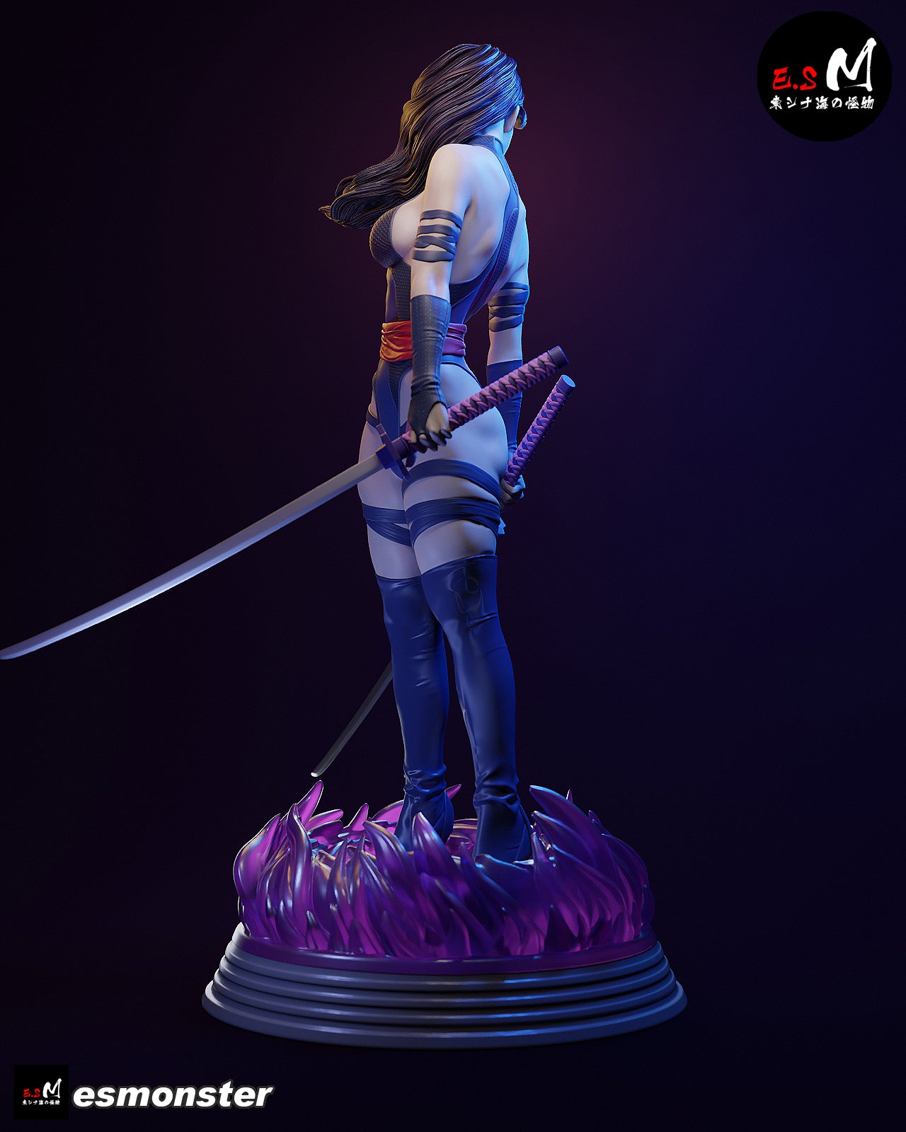 The Psychic Assassin | Maximum Detailed 12K 3D printed figure