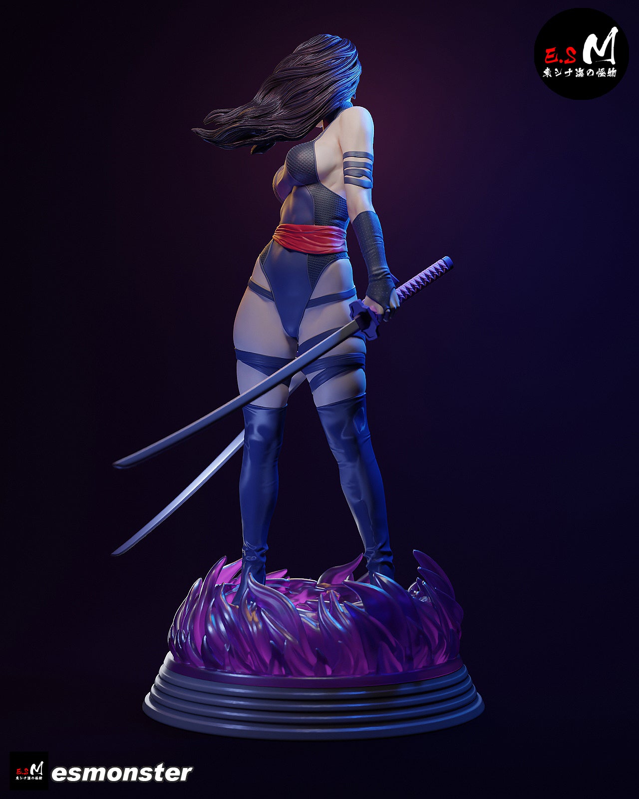 The Psychic Assassin | Maximum Detailed 12K 3D printed figure