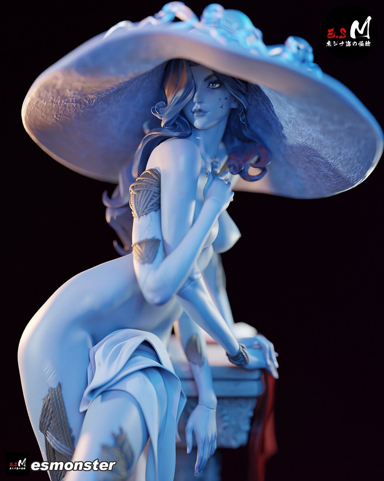 Witch of the Moon Statue