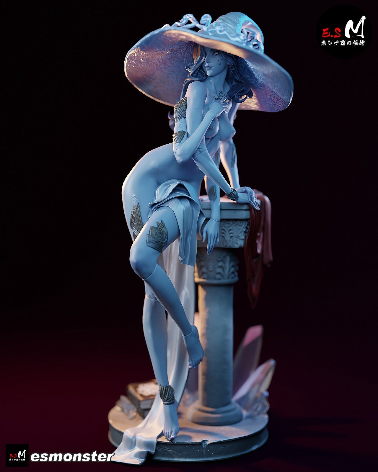 Witch of the Moon Statue