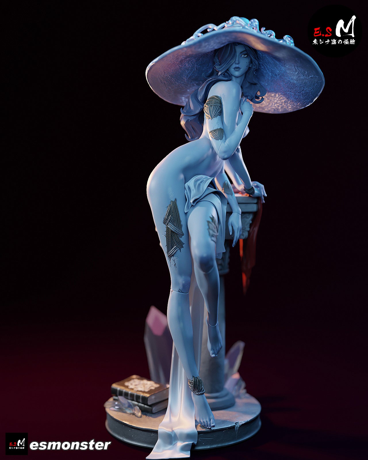 Witch of the Moon Statue