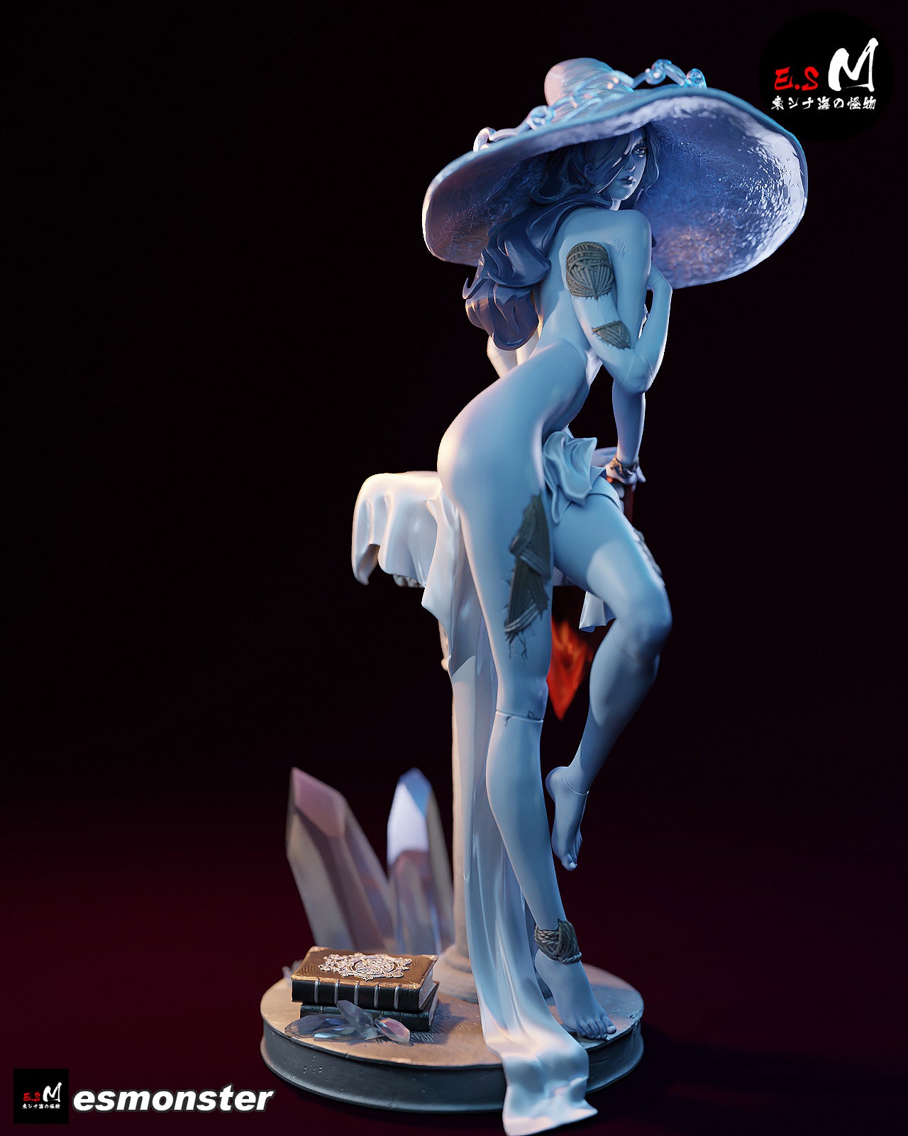 Witch of the Moon Statue