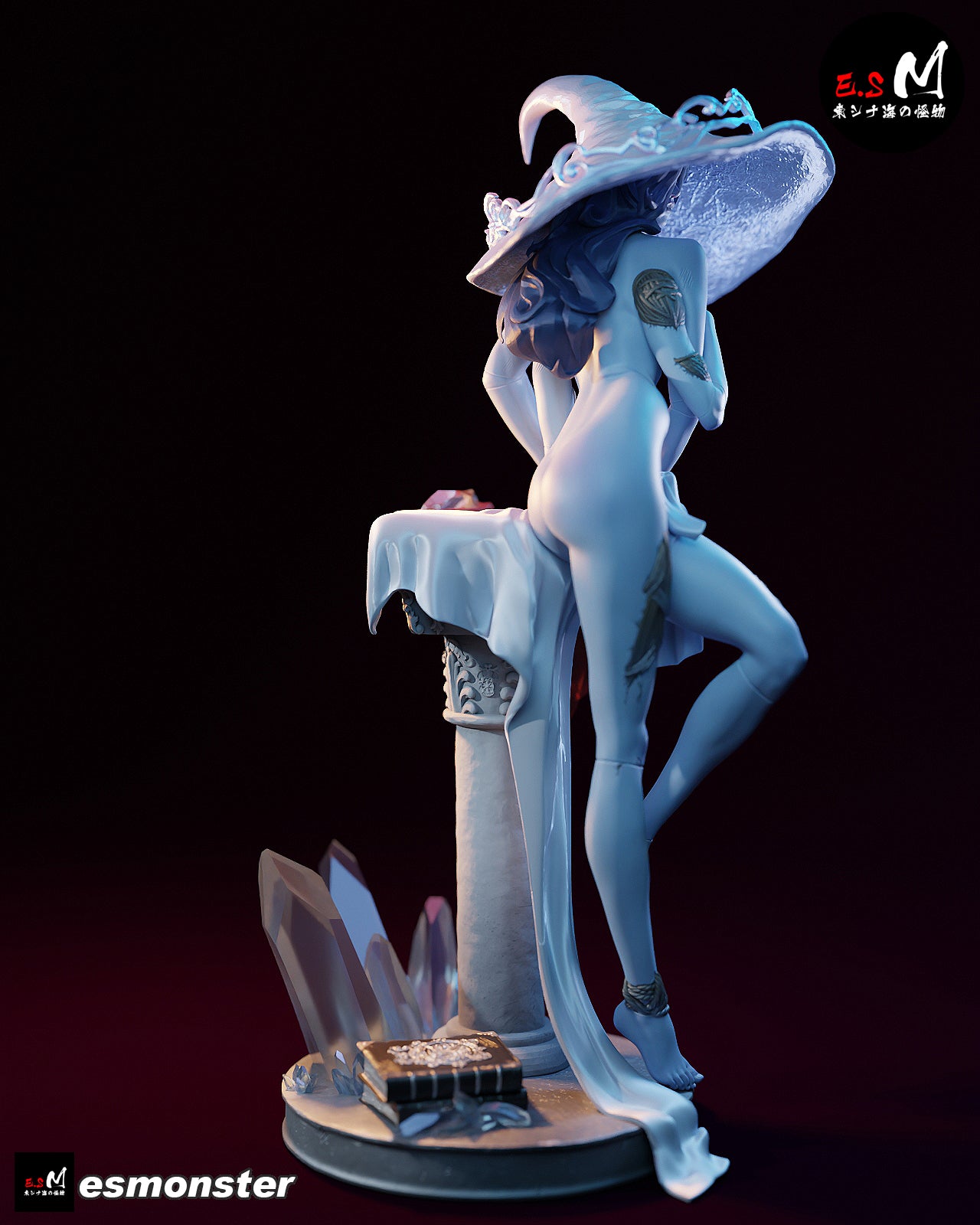 Witch of the Moon Statue