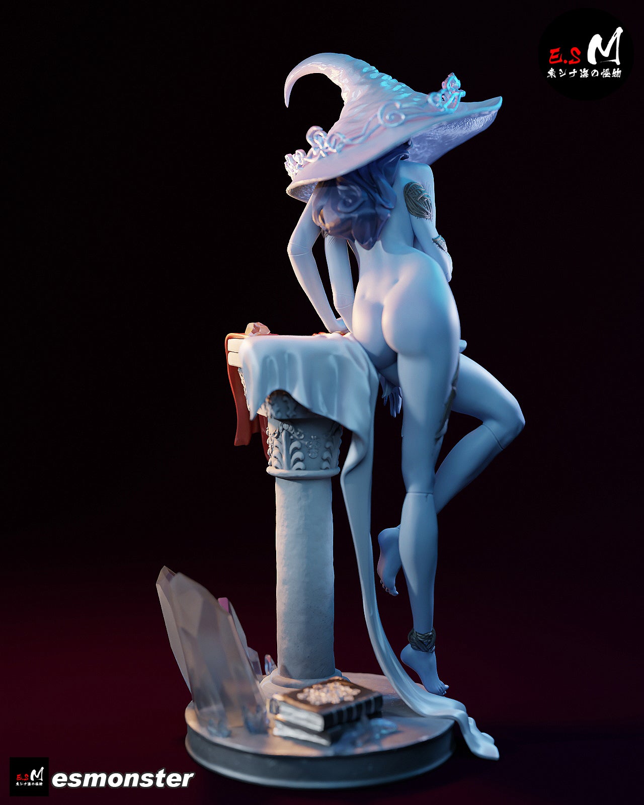 Witch of the Moon Statue