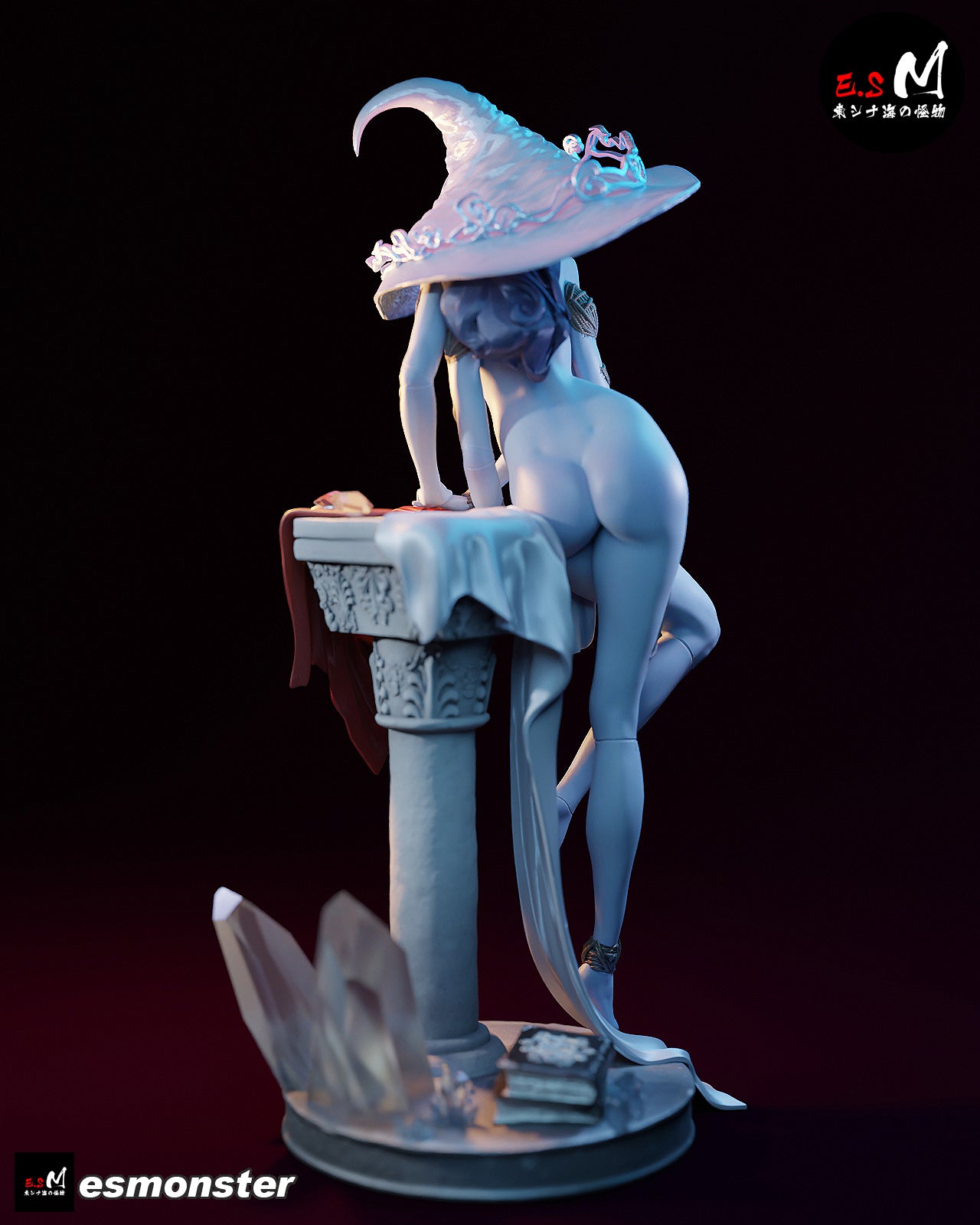 Witch of the Moon Statue