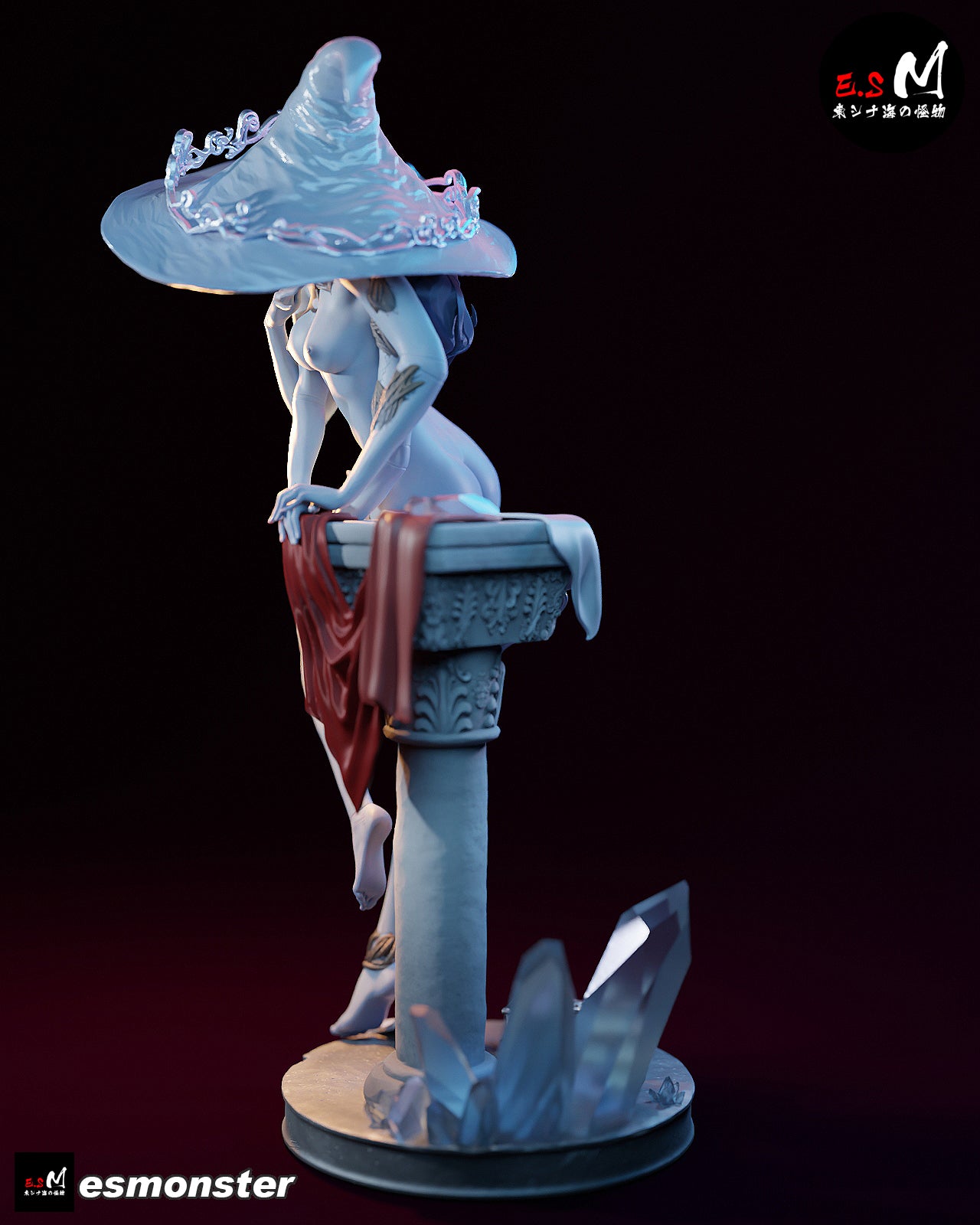 Witch of the Moon Statue