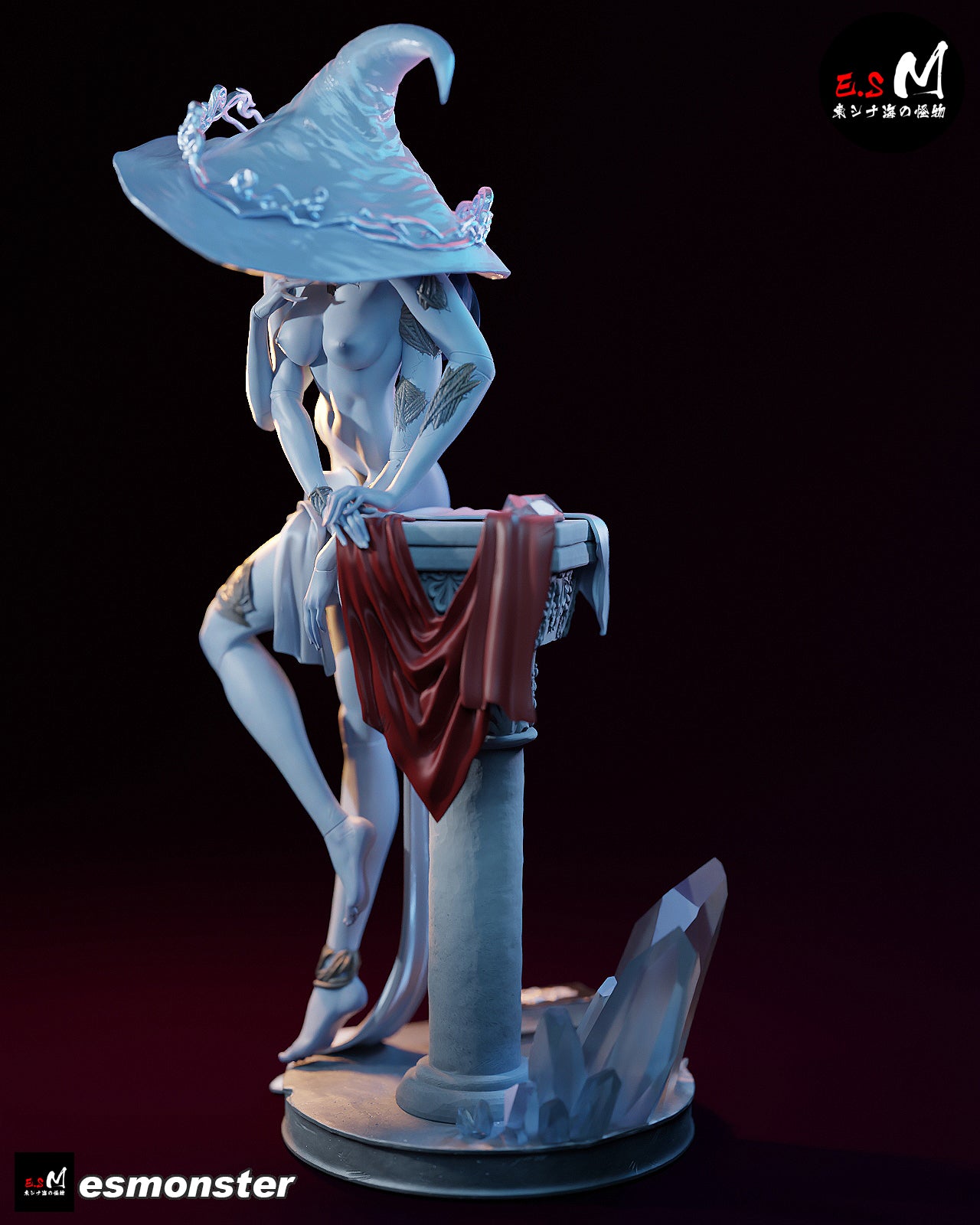 Witch of the Moon Statue