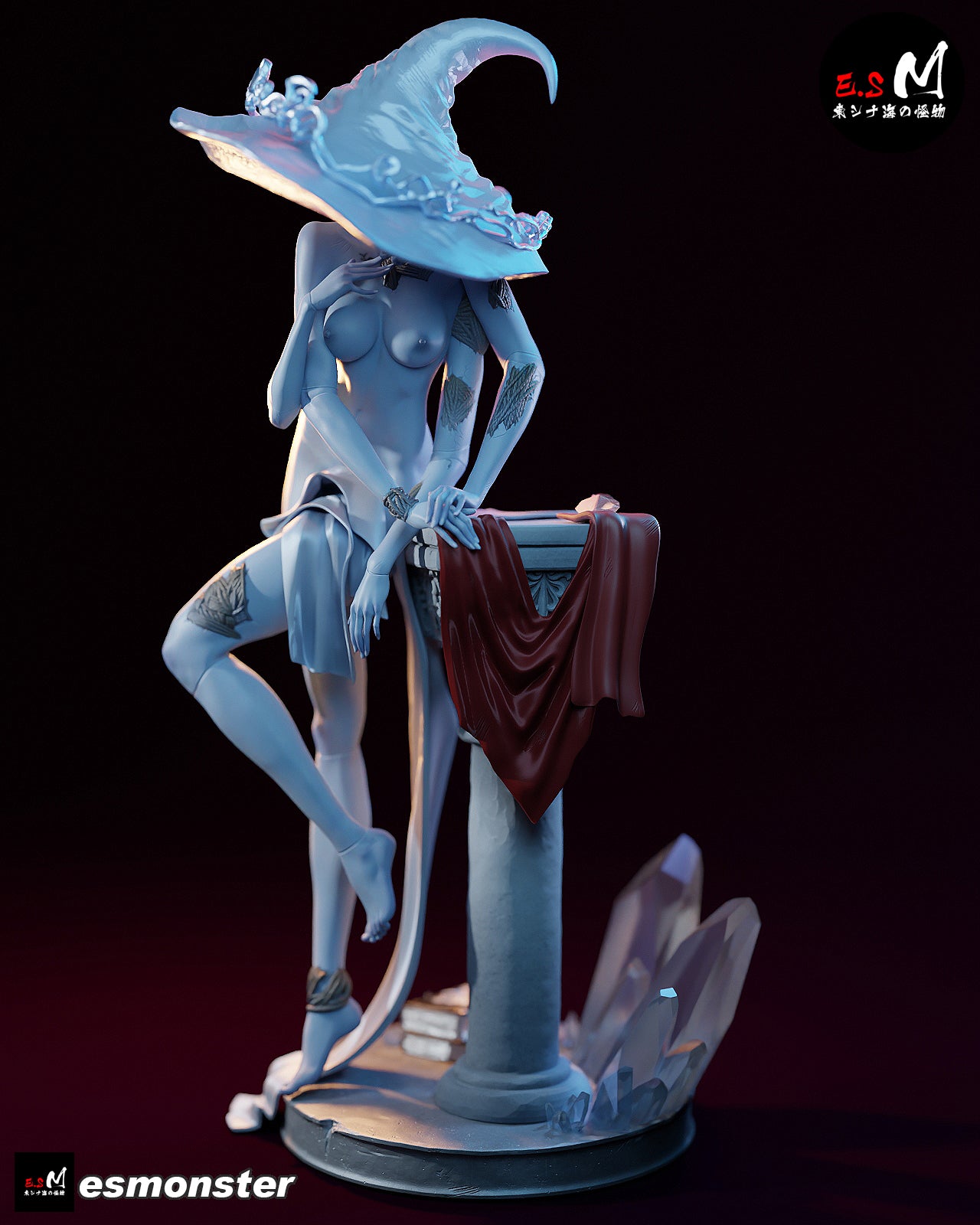Witch of the Moon Statue
