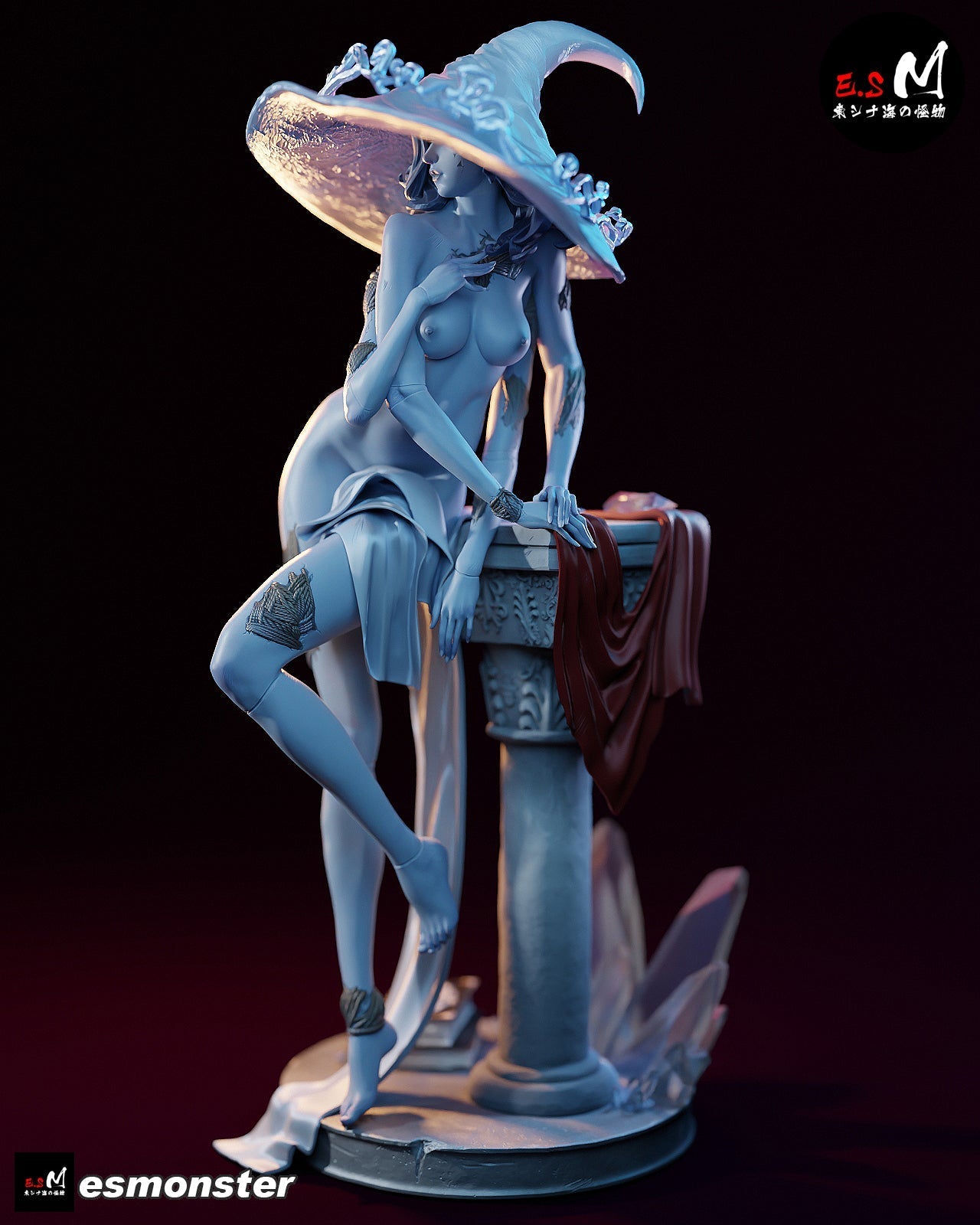 Witch of the Moon Statue
