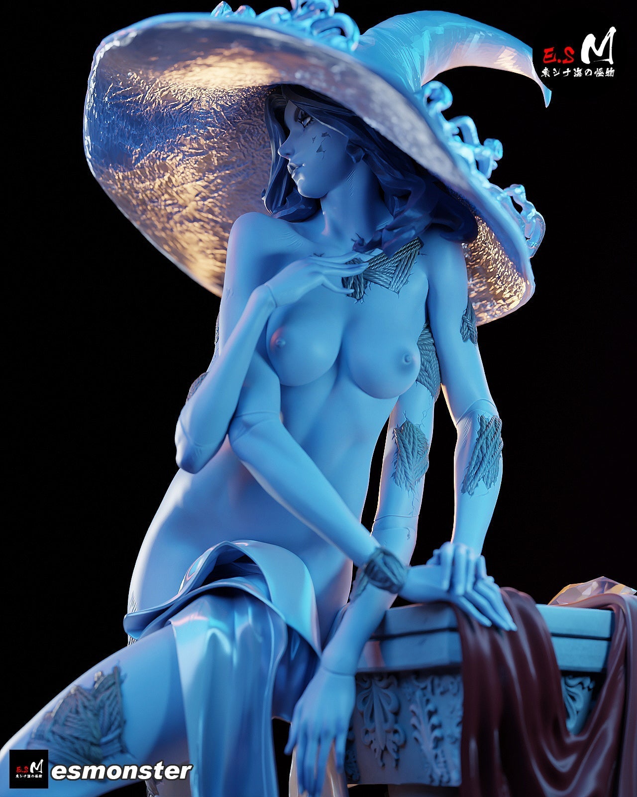 Witch of the Moon Statue