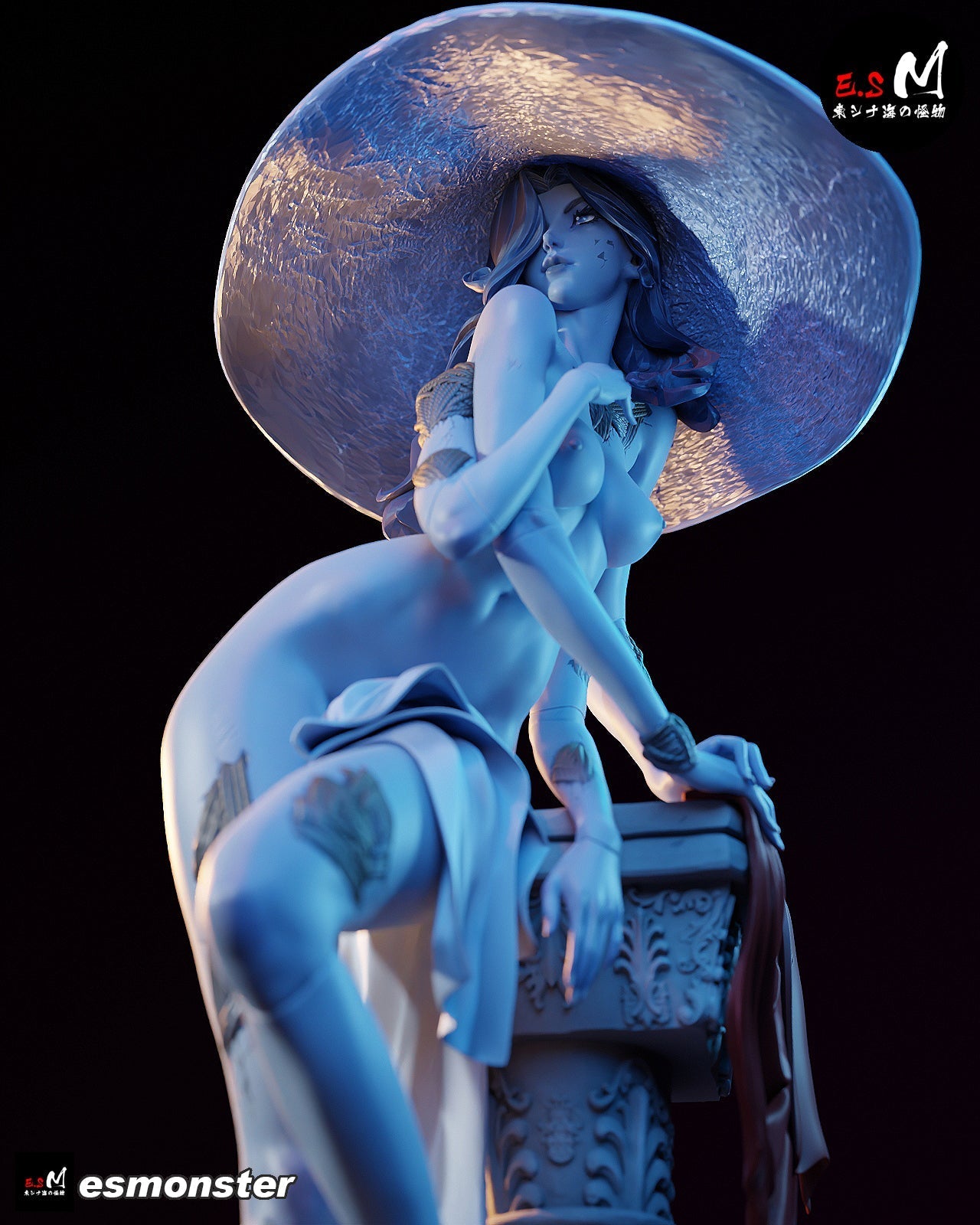Witch of the Moon Statue