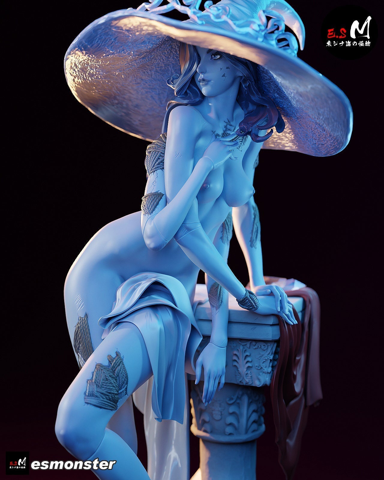 Witch of the Moon Statue