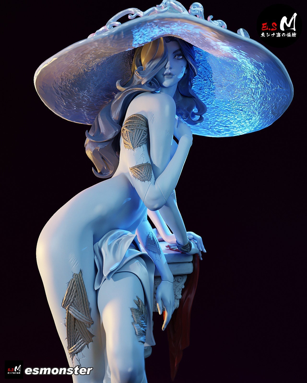 Witch of the Moon Statue