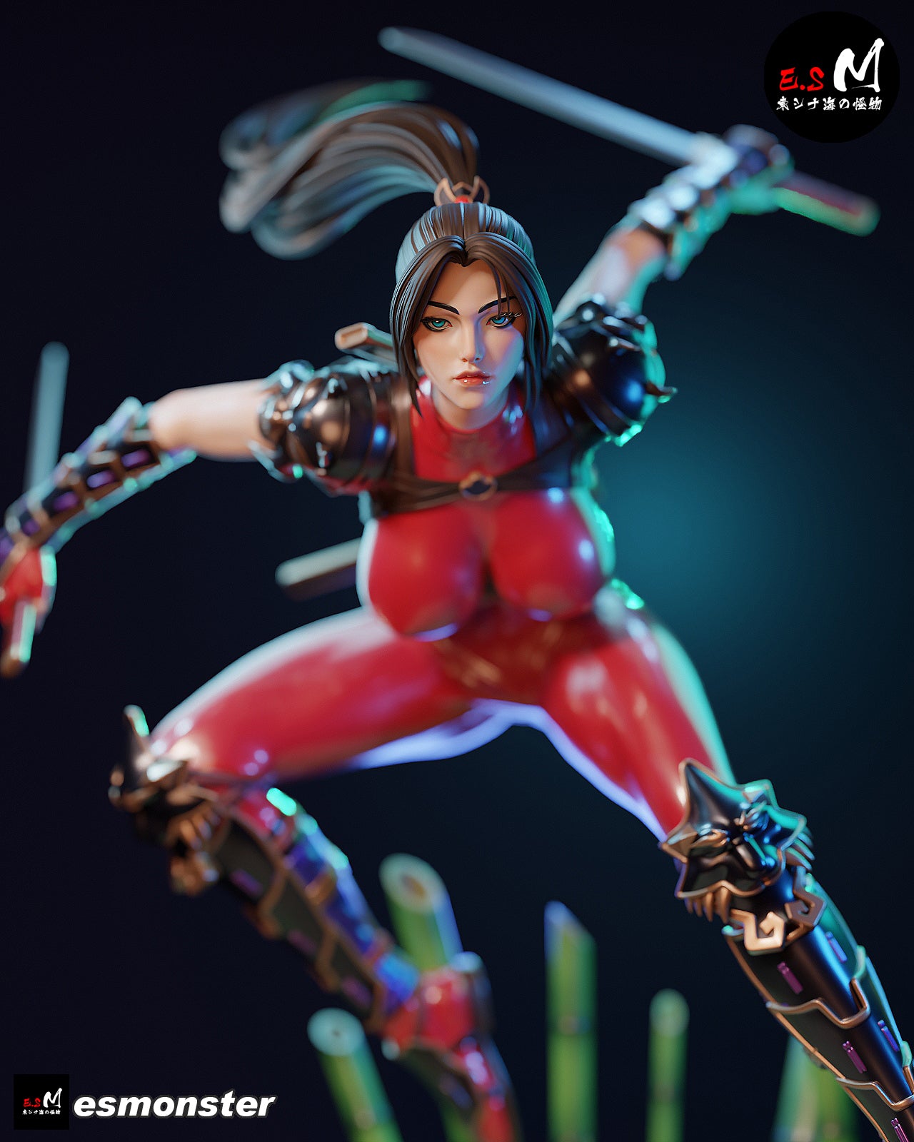 Demon Hunter Ninja Statue