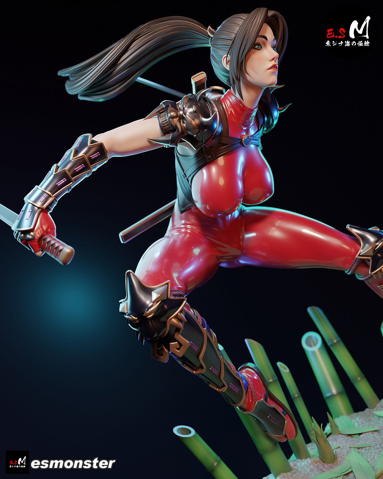 Demon Hunter Ninja Statue