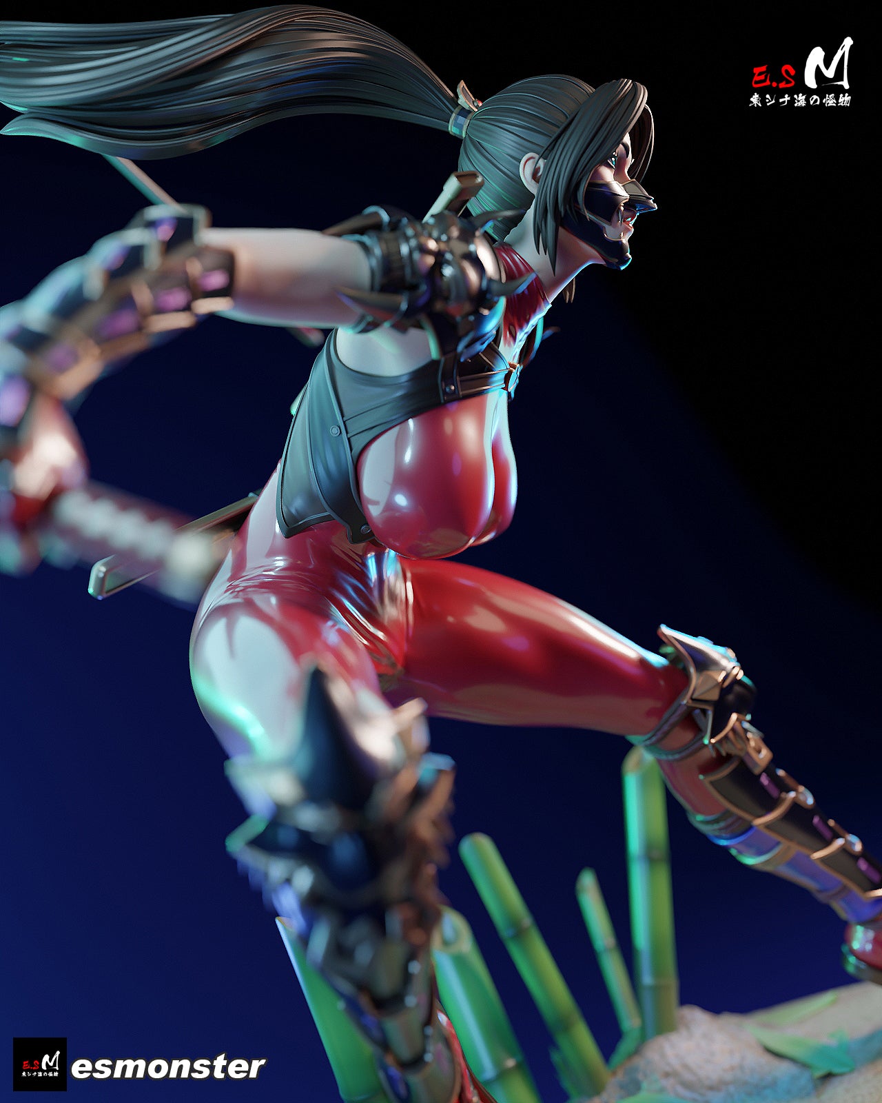 Demon Hunter Ninja Statue