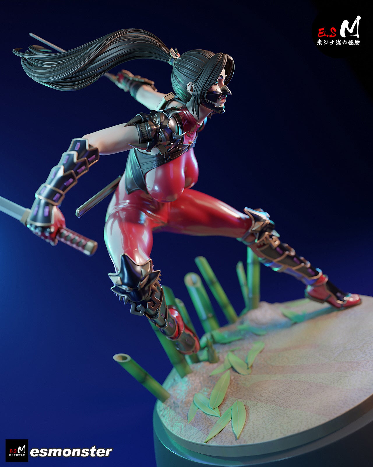 Demon Hunter Ninja Statue