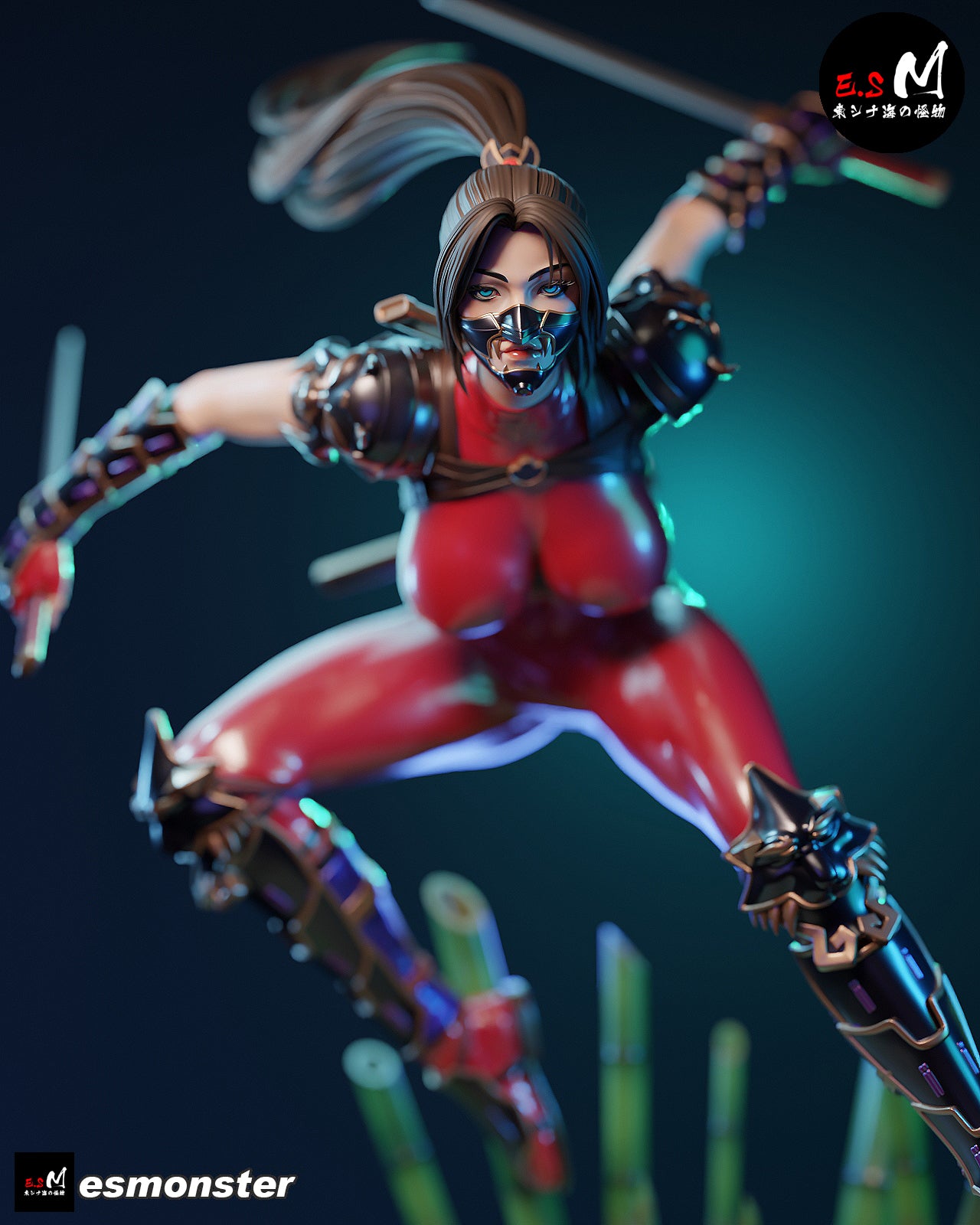 Demon Hunter Ninja Statue
