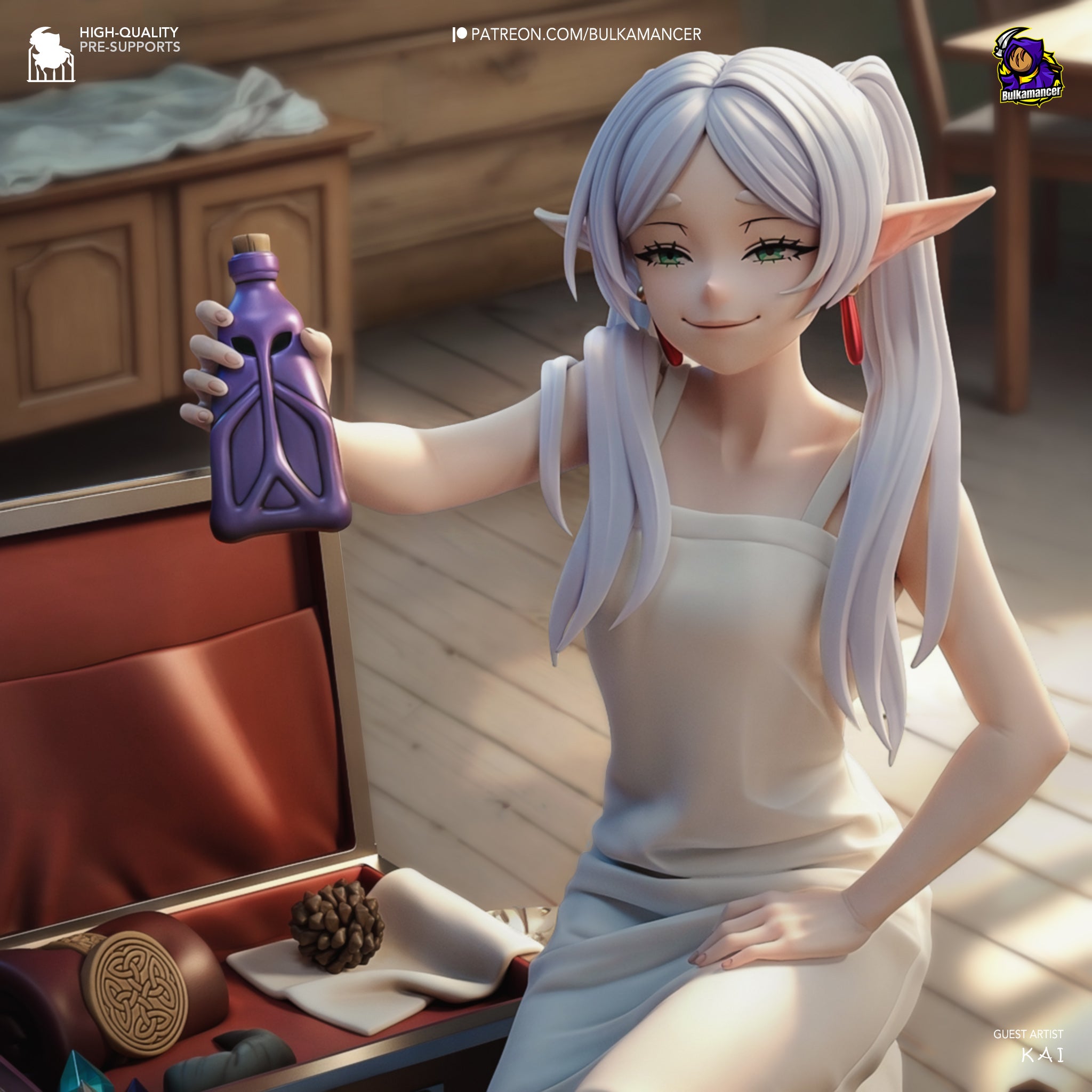 The Spell Collector | Maximum Detailed 12K 3D printed figure